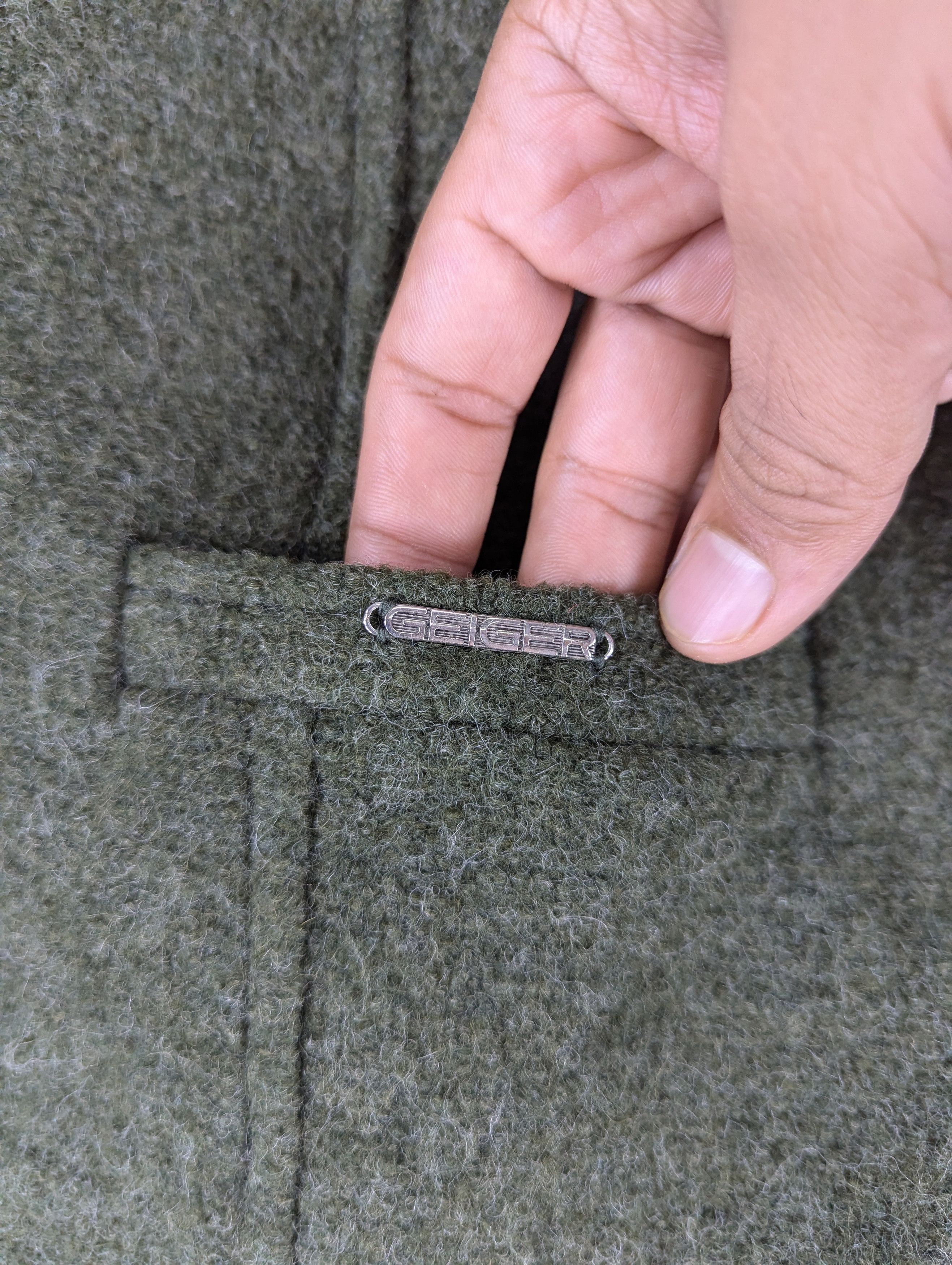 Designer Vintage 90s GEIGER Tyrol Wool Green Blazer Jacket Size XS / US 0-2 / IT 36-38 - 6 Thumbnail