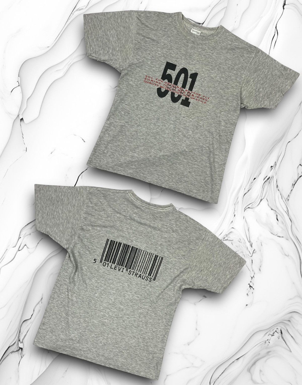 Levi's × Vintage Vintage Levis 501 Big Logo Single Stitch Tee 80s Size US L / EU 52-54 / 3 - 1 Thumbnail