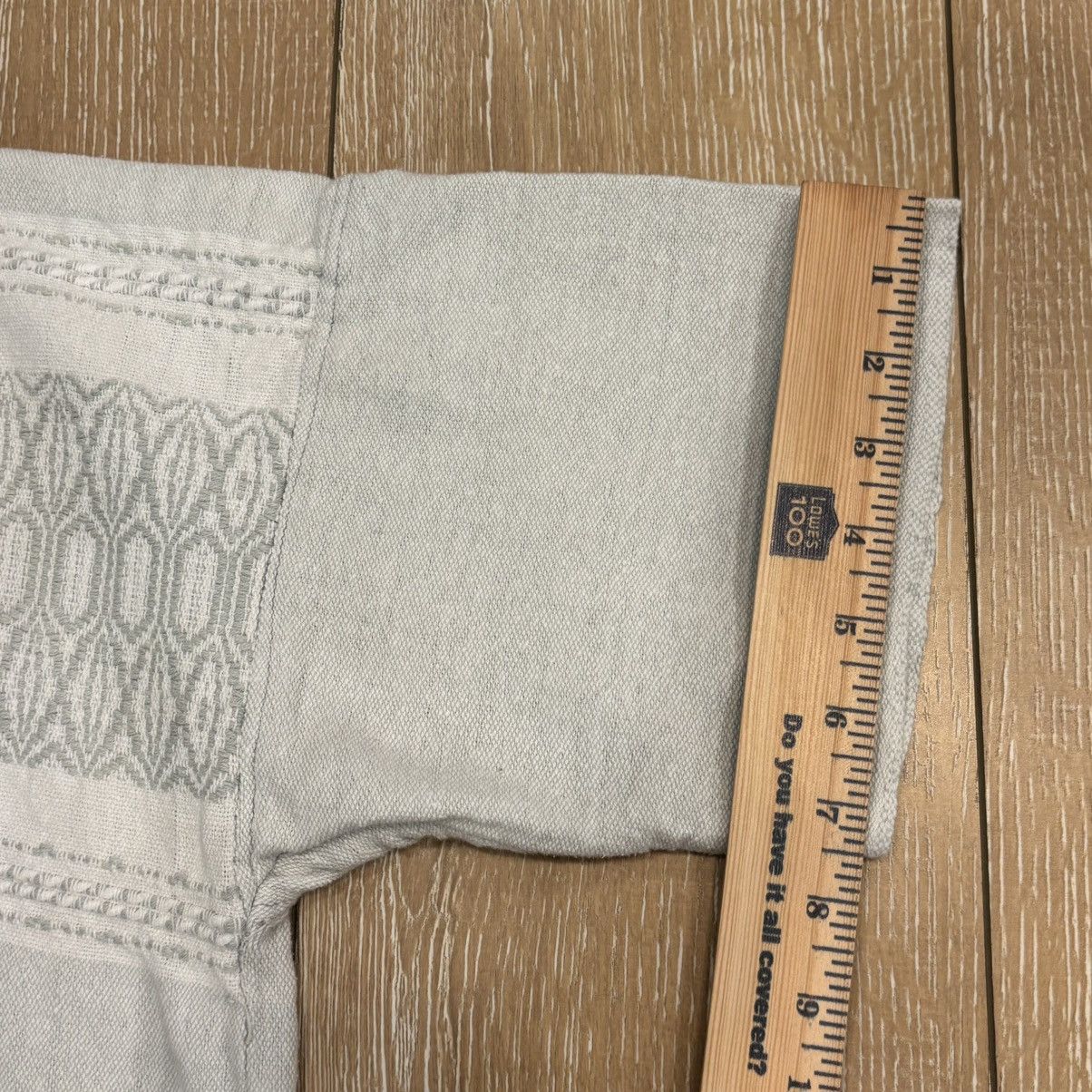 Other Artisan Handwoven Textured Cotton Henley - XL - Boho No Tags Size US XL / EU 56 / 4 - 7 Thumbnail