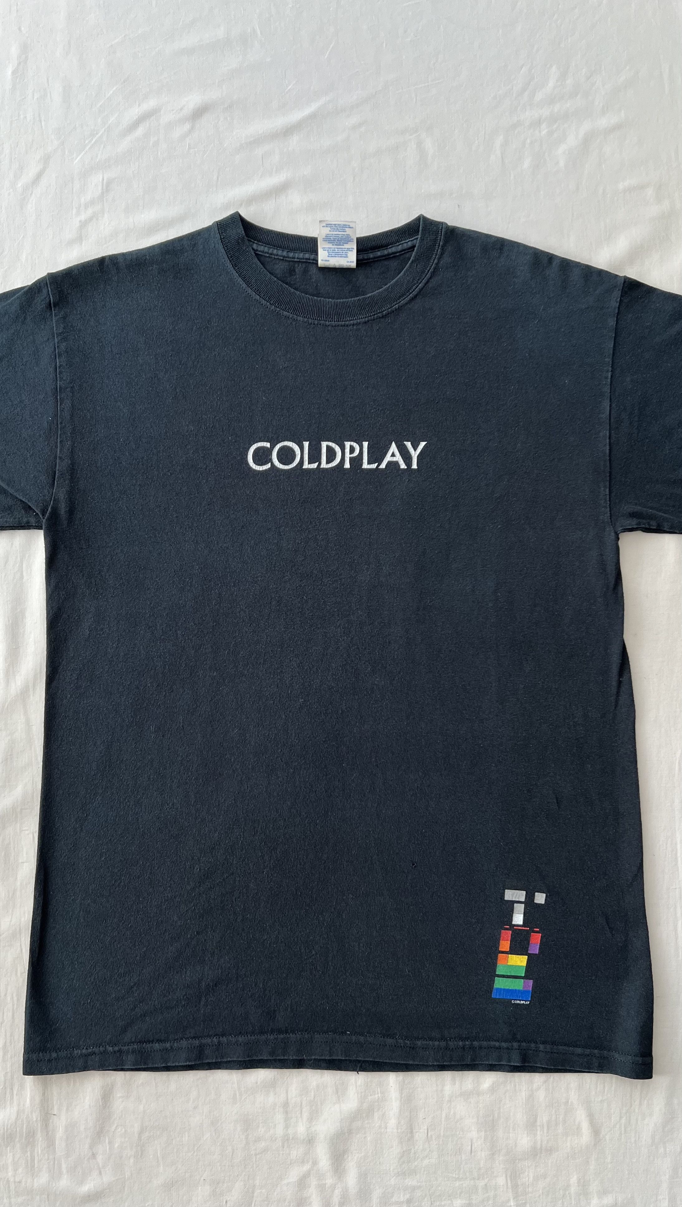Band Tees Vintage 2000s Coldplay X&Y Rock Band Black T-shirt Size US M / EU 48-50 / 2 - 3 Thumbnail