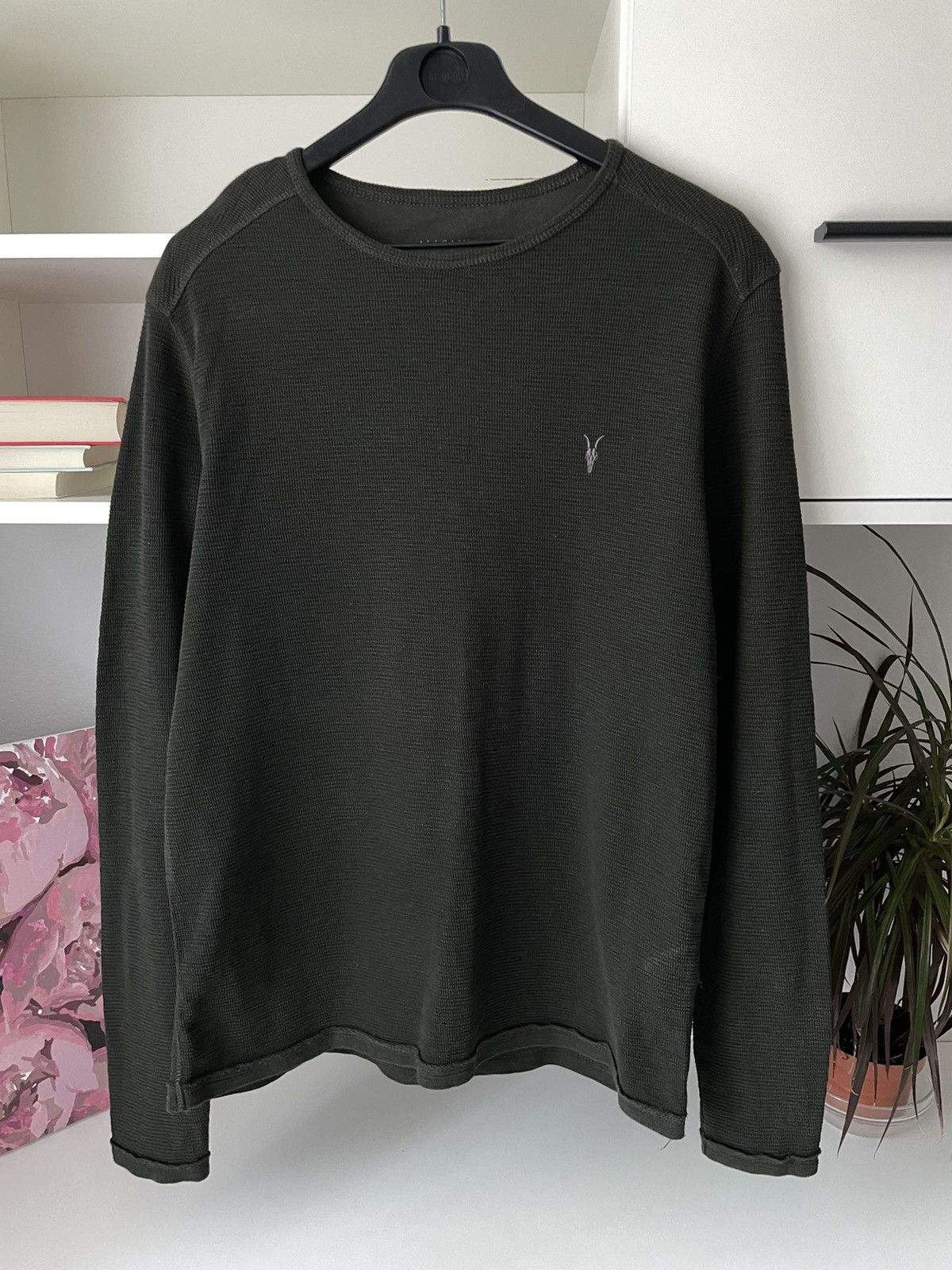Allsaints Allsaints Luxury Waffle Long Sleeve Sweatshirt Size US S / EU 44-46 / 1 - 2 Thumbnail
