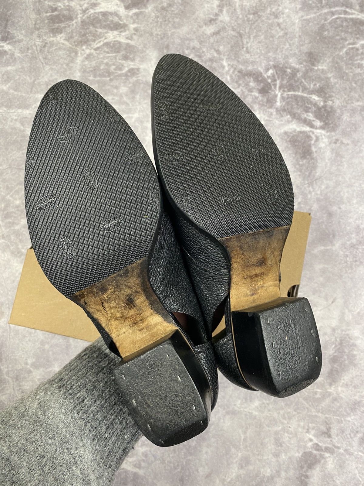 Alexander Wang Alexander Wang Zoe Black Leather Avant-garde Shoes Size: 41 Size US 11 / IT 41 - 9 Thumbnail