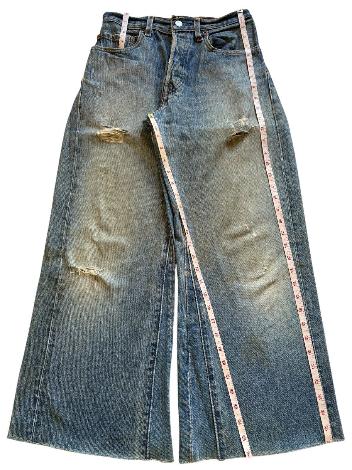 Levi's Vintage Levis 501 Custom Mud Wash Distress Flare Jean Size US 26 / EU 42 - 11 Thumbnail