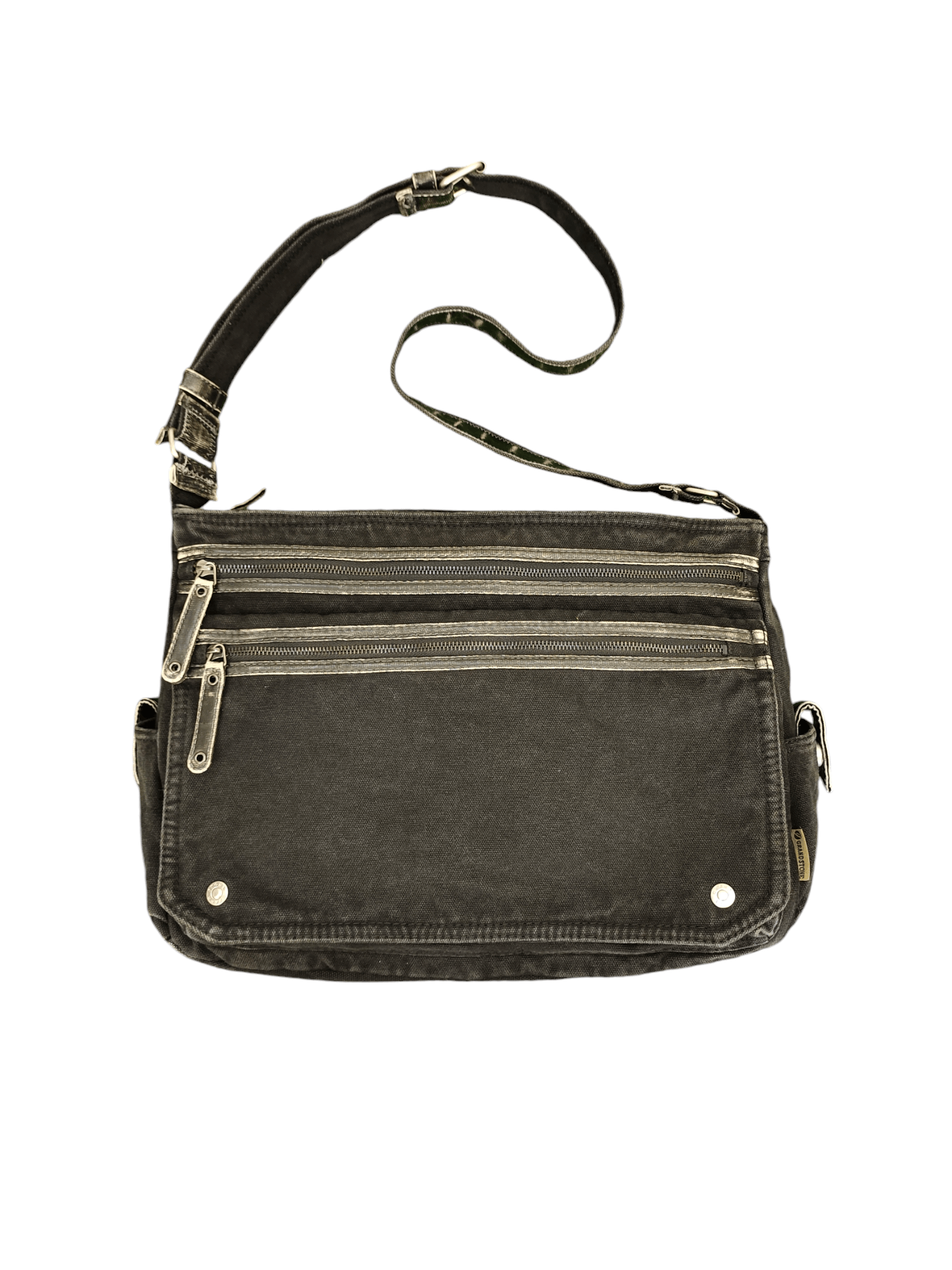 Comme des Garcons × Undercover Vintage Grand Stone Japan Canvas Black Sling Crossbody Bag Size ONE SIZE - 3 Thumbnail