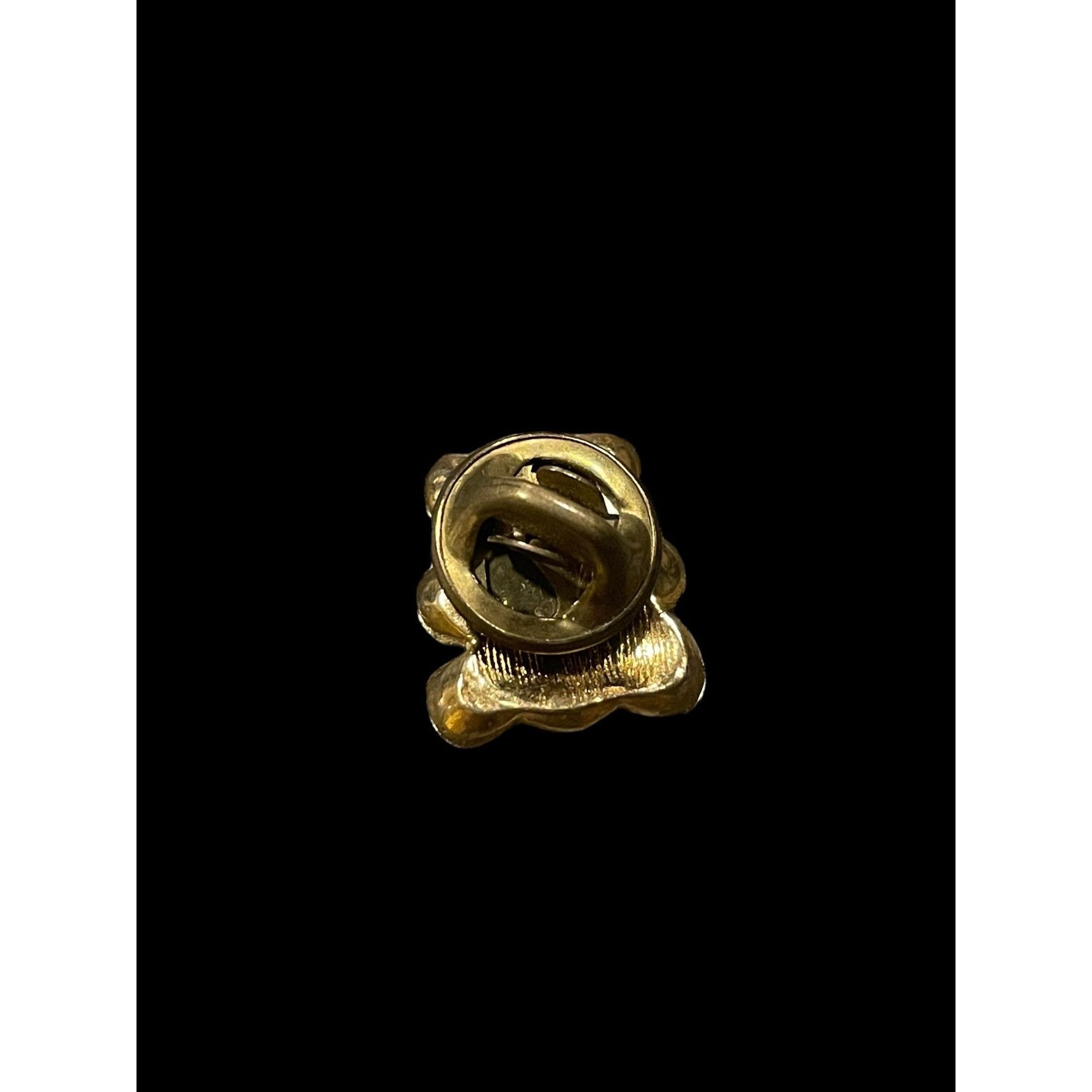 Vintage Vintage Gold Tone Teddy Bear Brooch Pin Size ONE SIZE - 3 Thumbnail