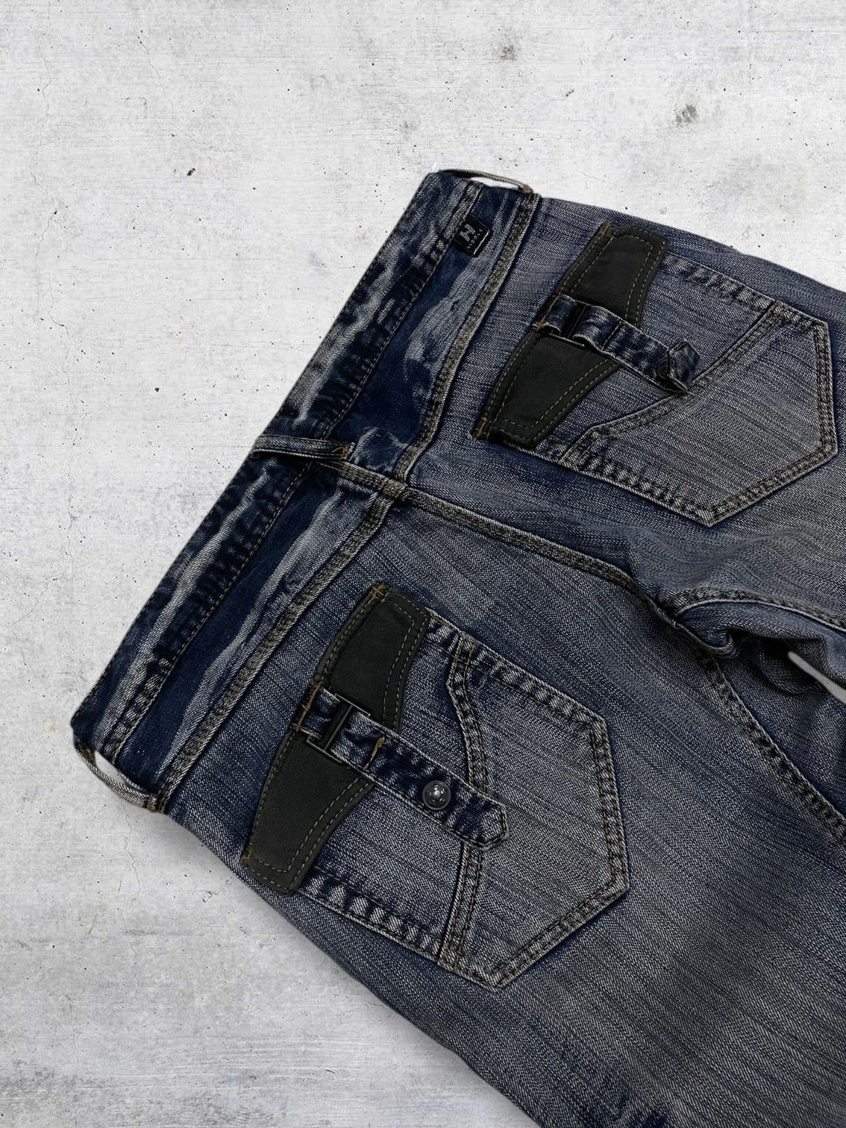 Japanese Brand VINTAGE NICOLE HIDEWAYS JAPAN DESIGNER BIKERSTYLE PUNK DENIM Size US 32 / EU 48 - 13 Thumbnail