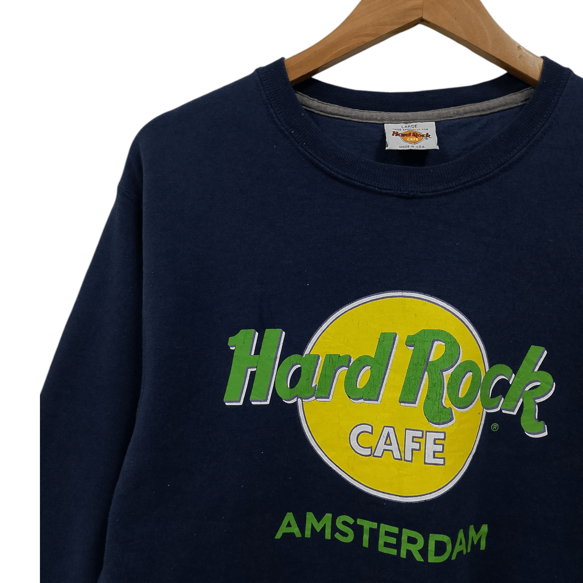 Hard Rock Cafe Vintage Hard Rock Cafe Amsterdam Sweatshirt Made in USA Size US L / EU 52-54 / 3 - 2 Thumbnail