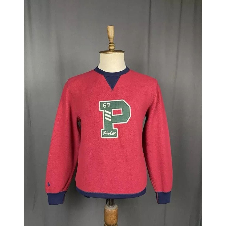 Polo Ralph Lauren Polo Ralph Lauren Big Logo Men's Red Crewneck Sweater Size S Size US S / EU 44-46 / 1 - 1 Thumbnail