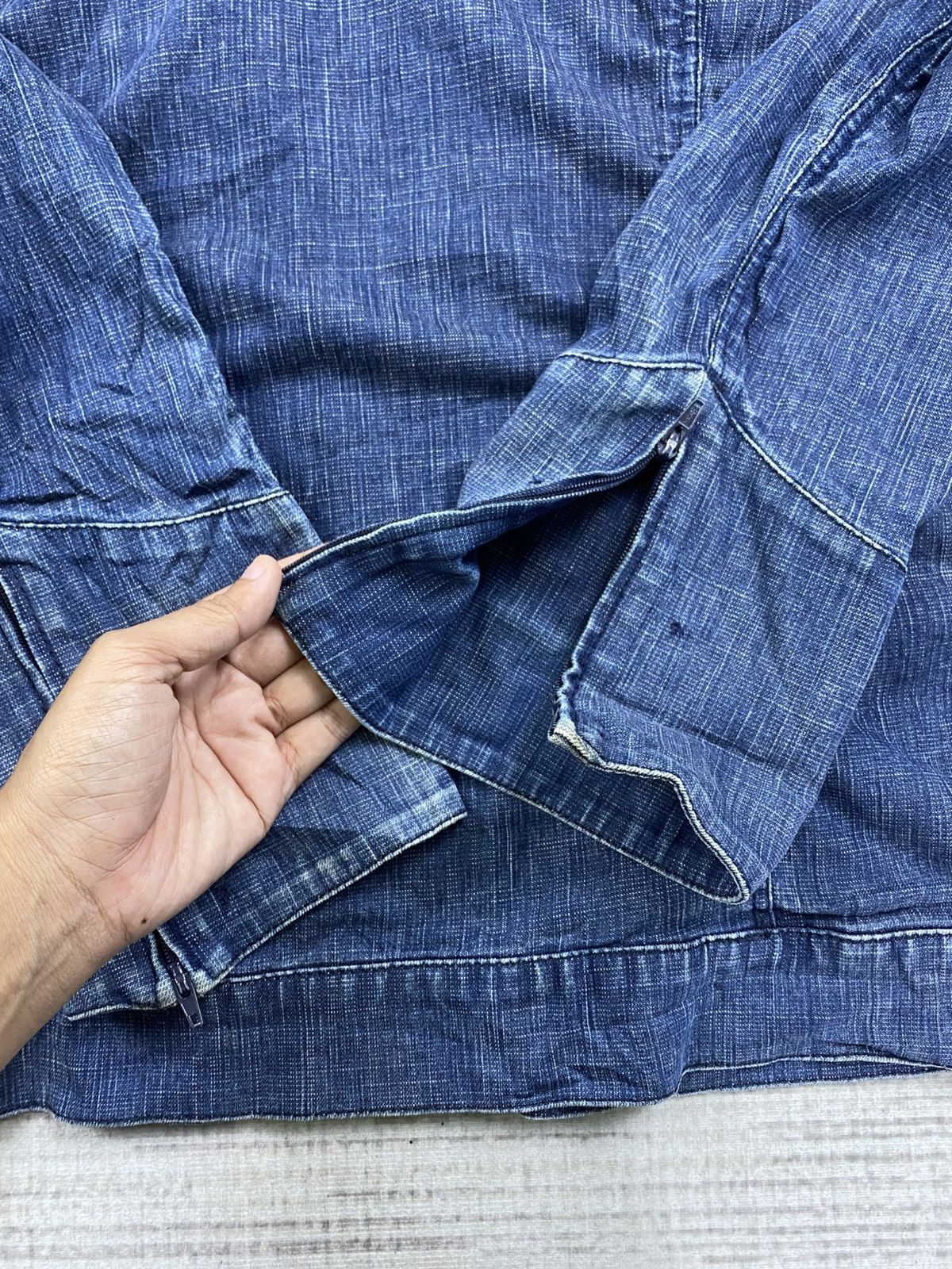 Vintage Vtg Passione Final Home Inspired Multizipper Denim Jacket Size US M / EU 48-50 / 2 - 10 Thumbnail