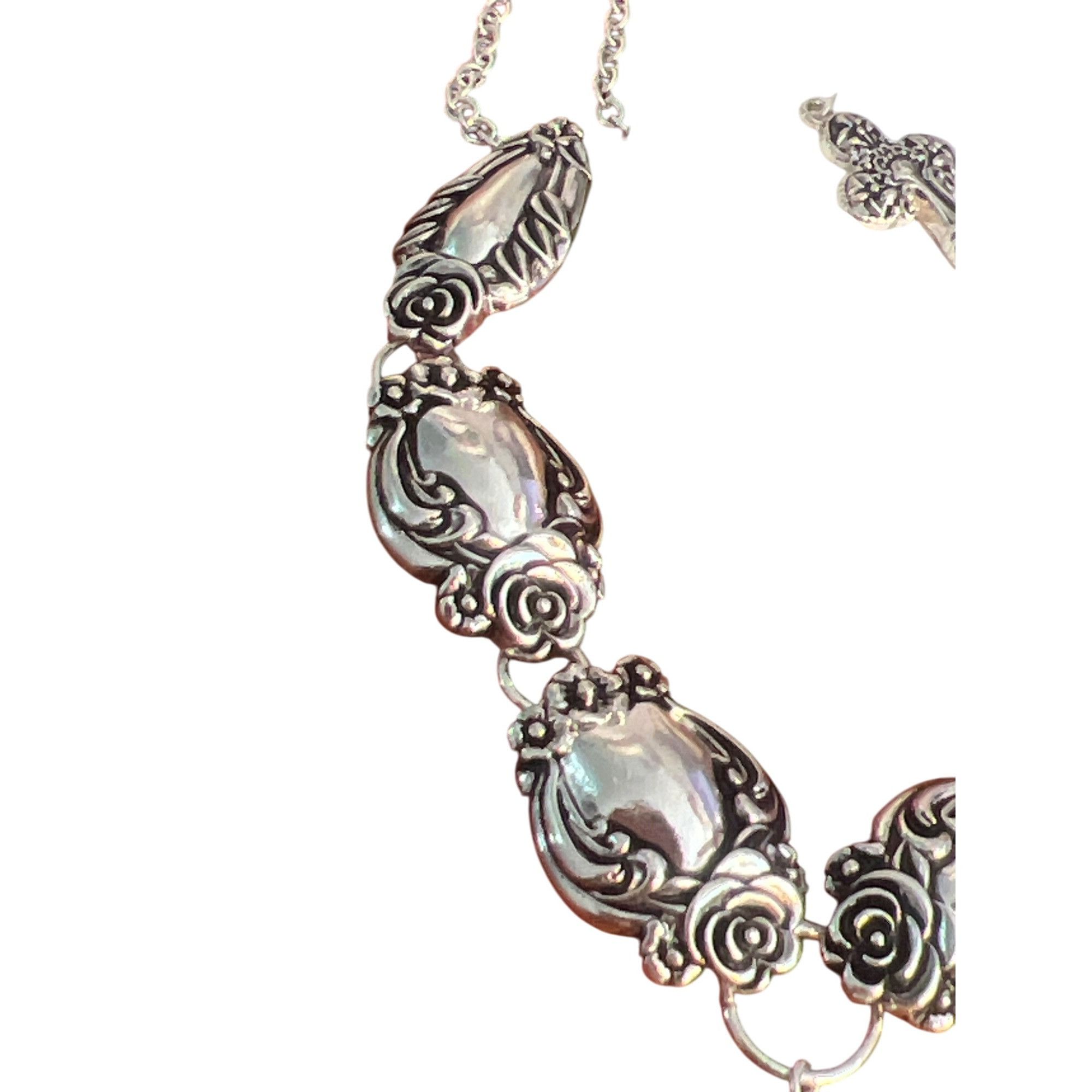 Other Icon Collection Silver Cross Necklace Earring Set Lead Nicke Size ONE SIZE - 3 Thumbnail