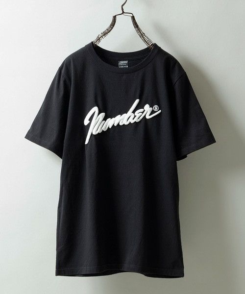 Number (N)ine number nine fender logo PUFF PRINTED T-SHIRT