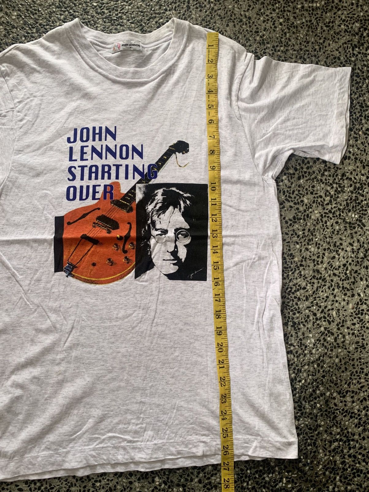 Band Tees Vintage 90s John Lennon Starting Over English Musician Tees Size US M / EU 48-50 / 2 - 9 Thumbnail