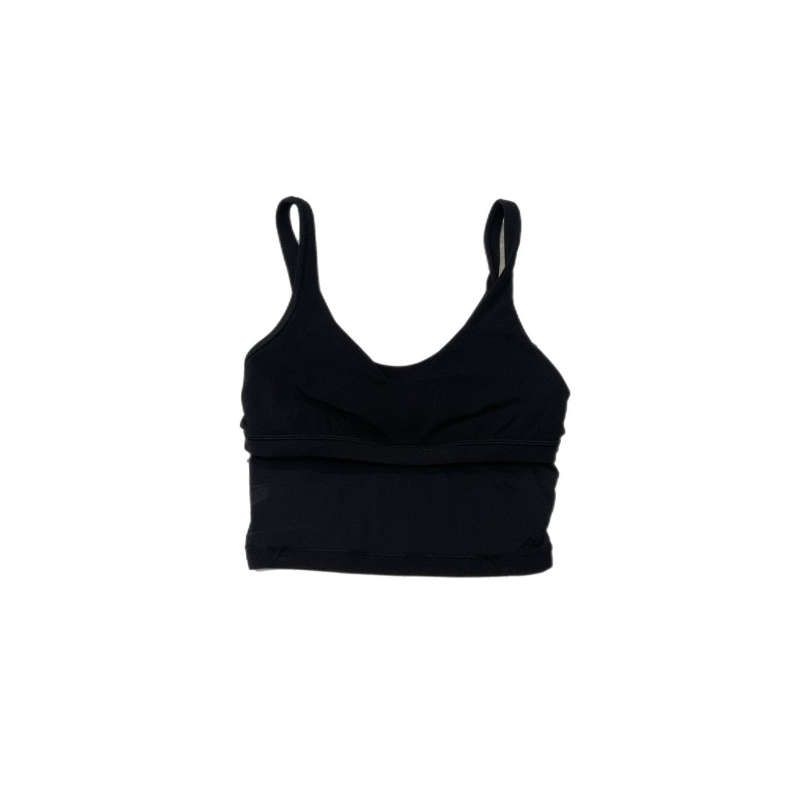 Lululemon Lululemon Black Longline Sports Bra Tank Size S / US 4 / IT 40 - 2 Thumbnail
