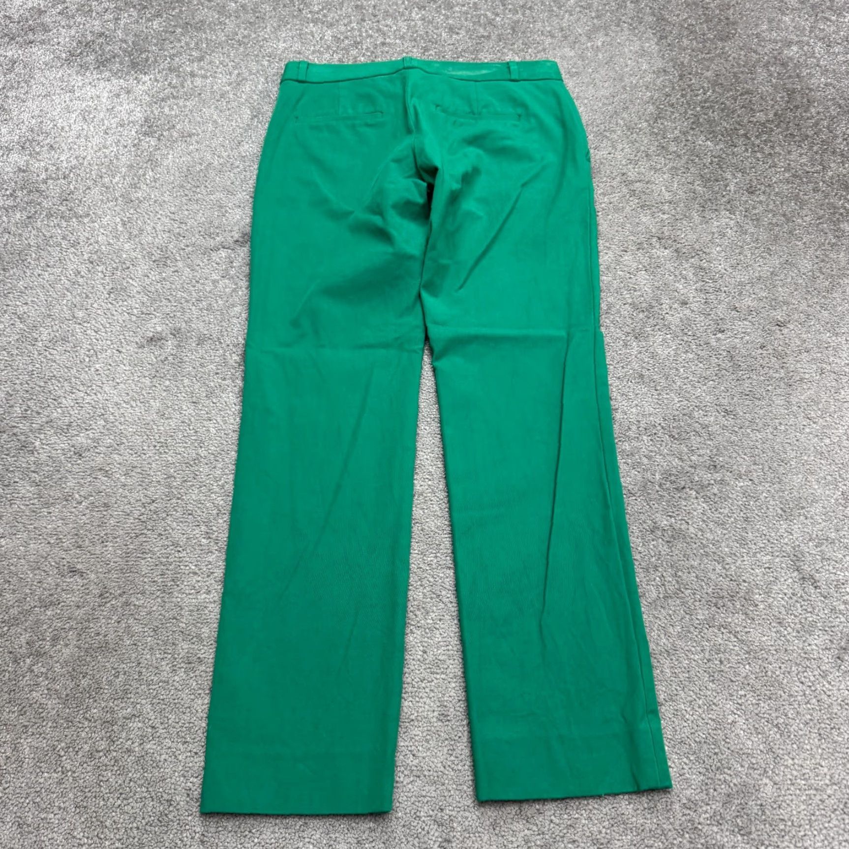 Banana Republic Banana Republic Ryan Straight Pants Womens 0 Green Mid Rise Dress Pants For Women 28x28 Flat Front Cotton Blend Breathable Comfortable Easy Care Size 25" / US 0 / IT 36 - 2 Thumbnail