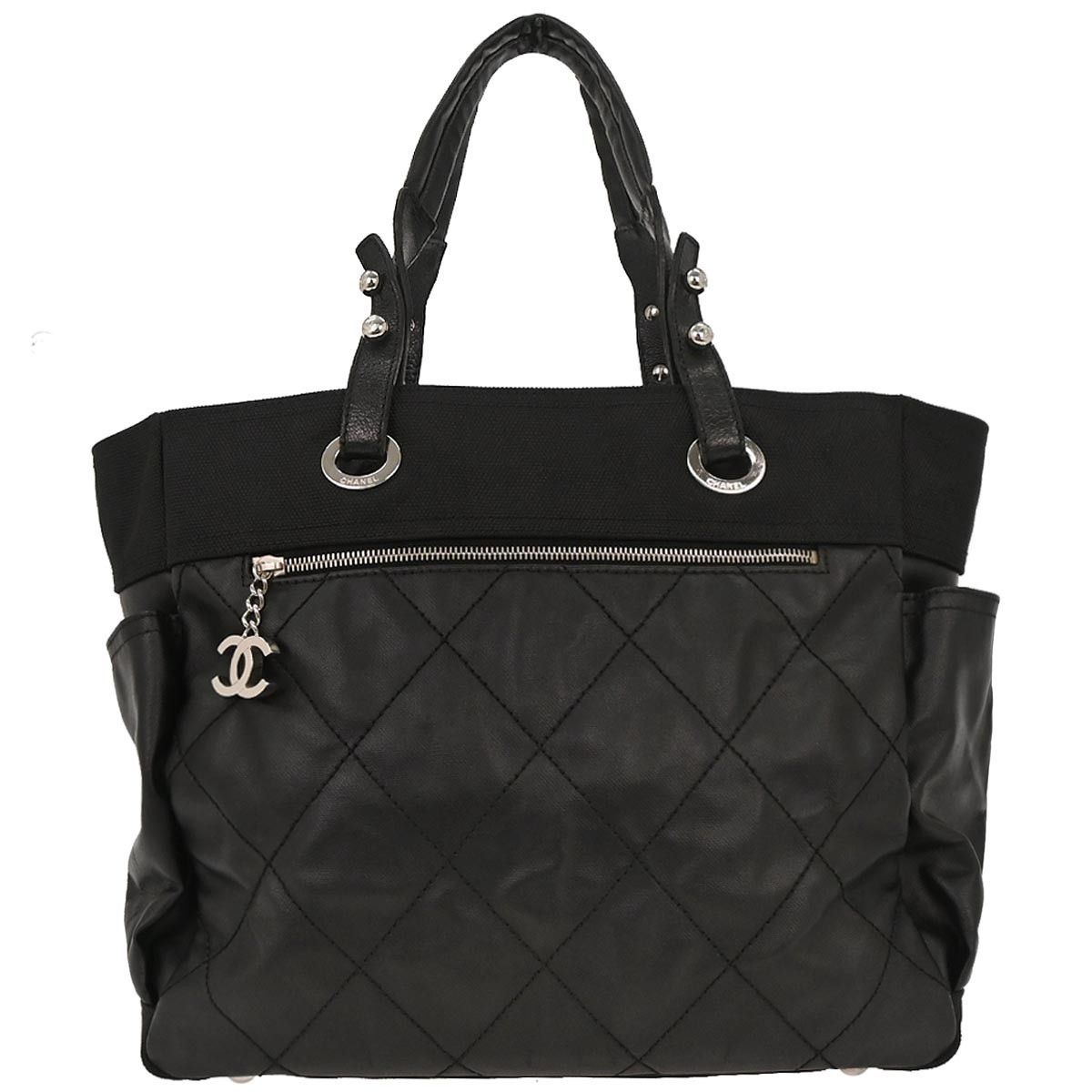 Chanel Chanel Biarritz Pocket Tote Quilted Coated Canvas Size ONE SIZE - 1 Thumbnail