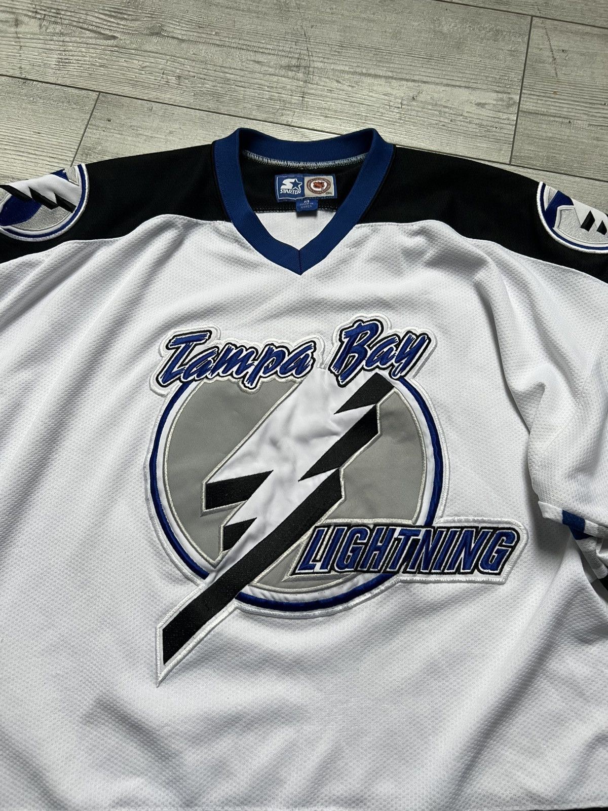 NHL × Starter Tempa Bay Lightning NHL White Jersey Size US M / EU 48-50 / 2 - 4 Thumbnail
