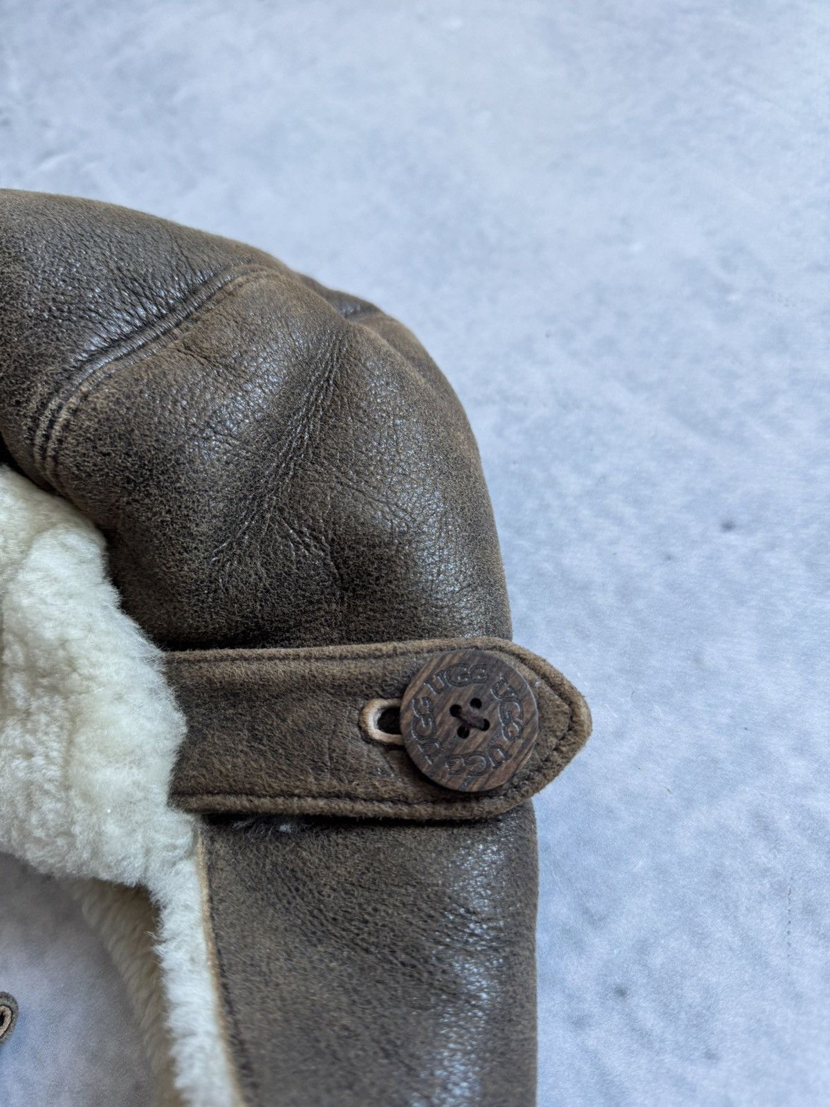 Ugg × Vintage 🔥LEATHER VINTAGE Y2K STYLE UGG ushanka hype hat Size ONE SIZE - 3 Thumbnail