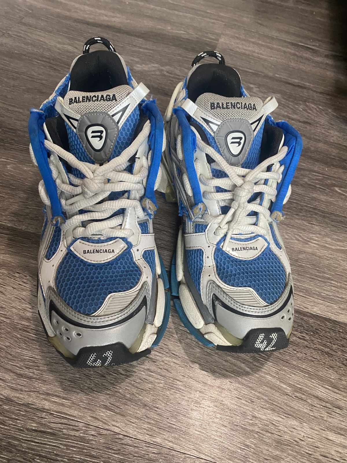 Balenciaga Blue balenciaga runners Size US 9 / EU 42 - 4 Thumbnail