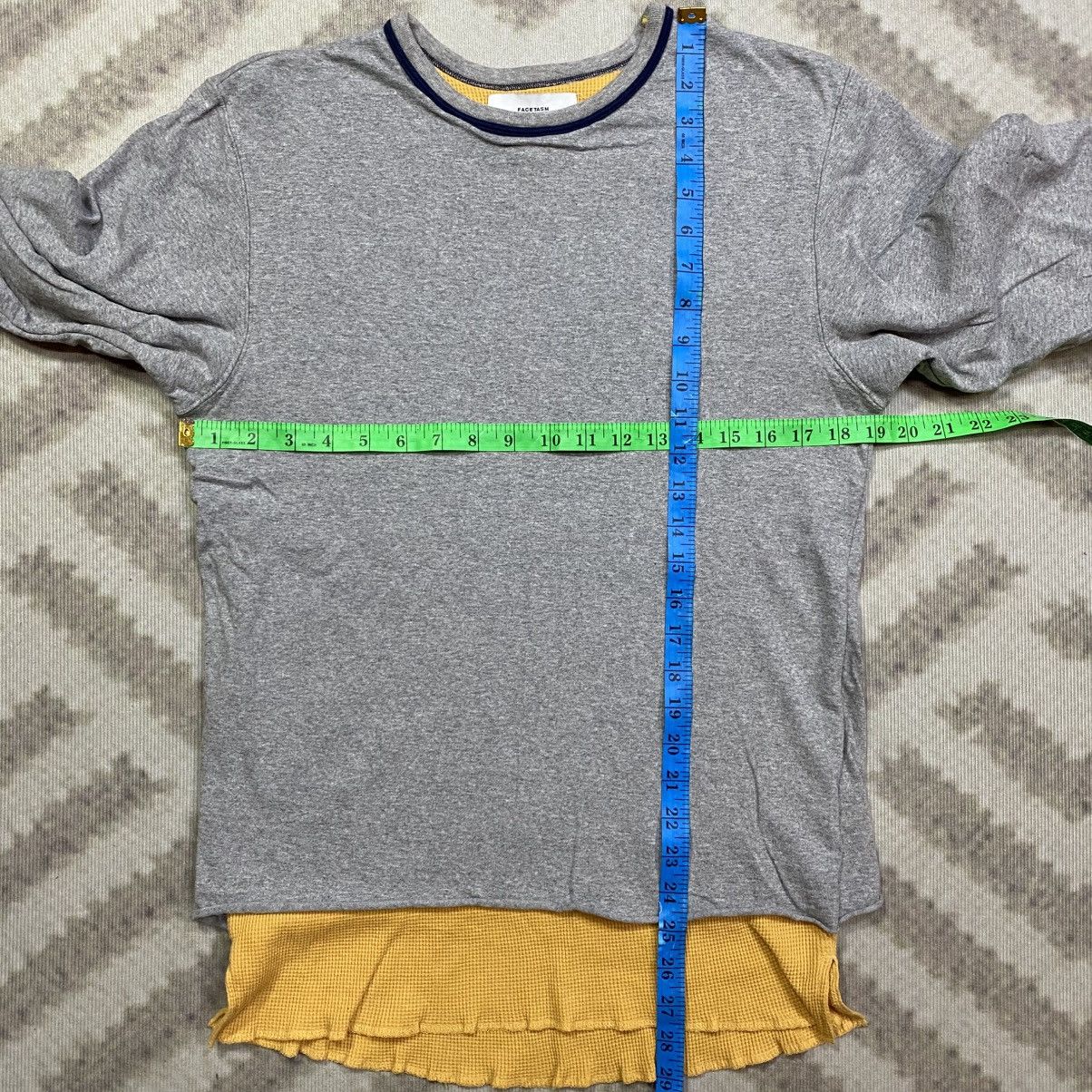 Facetasm Japanese Brand FACETASM Distressed Style Long Sleeve T-shirt Size US M / EU 48-50 / 2 - 8 Thumbnail