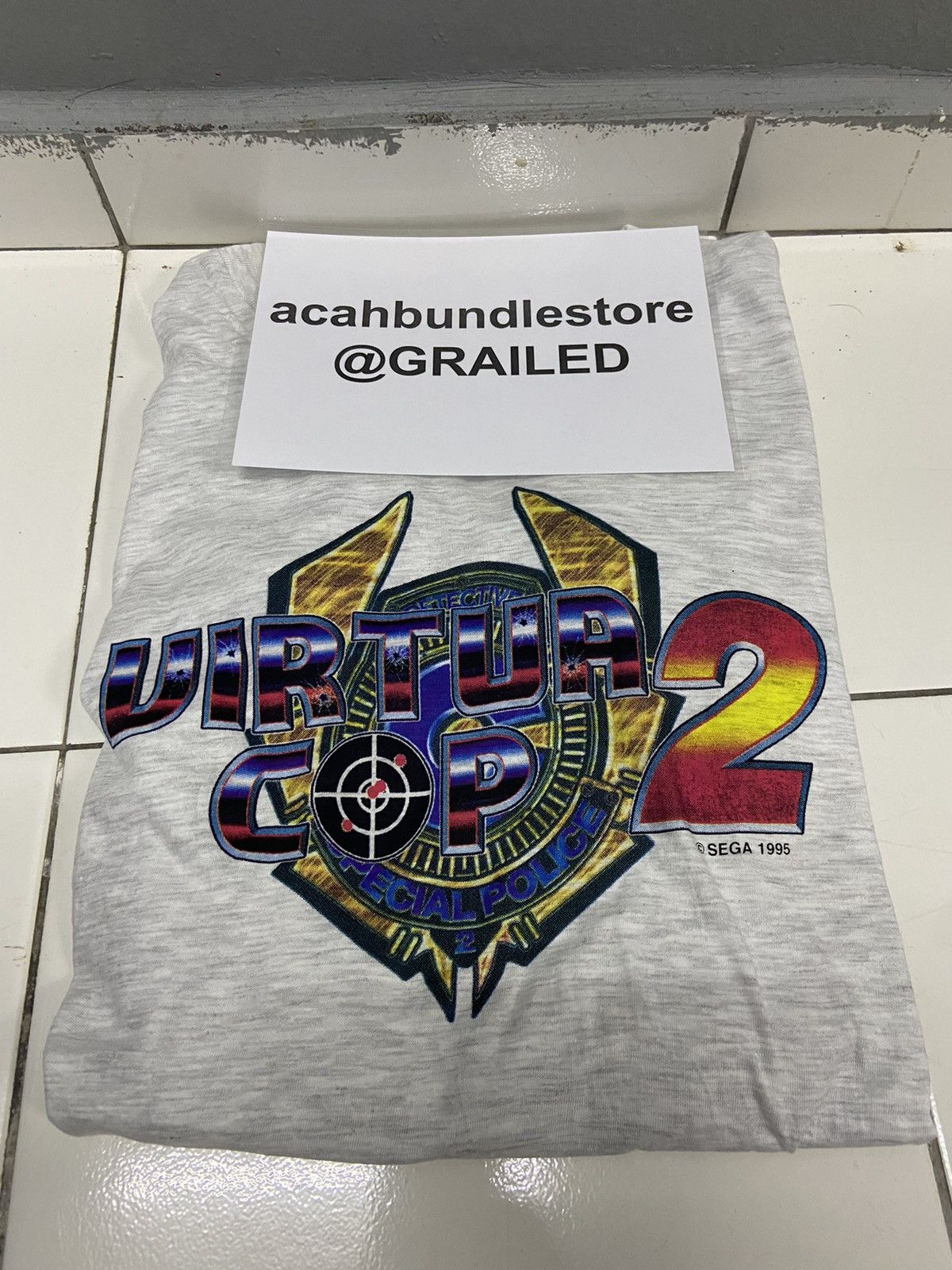 Vintage VINTAGE VIRTUA COP 2 1995 GAME SEGA LONG SLEEVE Size US L / EU 52-54 / 3 - 14 Thumbnail