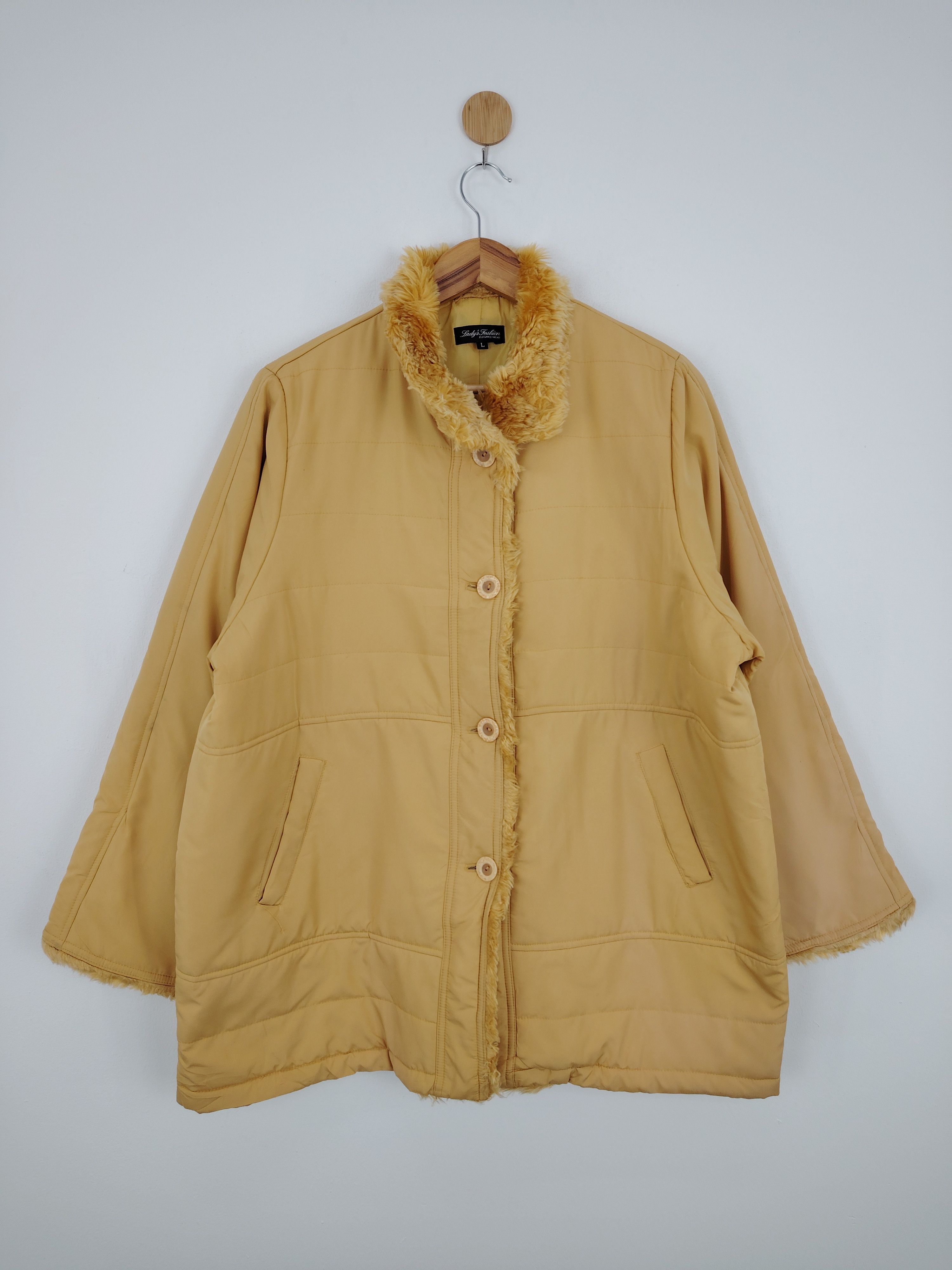 Vintage Japanese Brand Bomber Button Up Sherpa Jacket