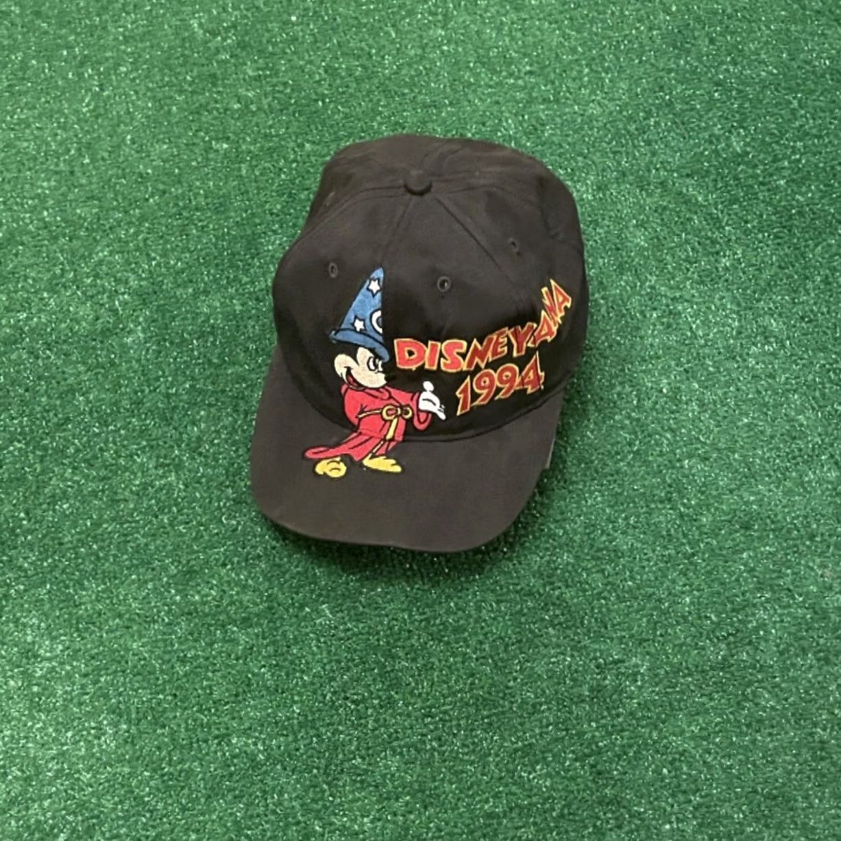 Disney VINTAGE Disney Mickey Mouse Hat Adult SnapBack 90s Disneyana 1995 VTG Sorcerer Size ONE SIZE - 4 Thumbnail