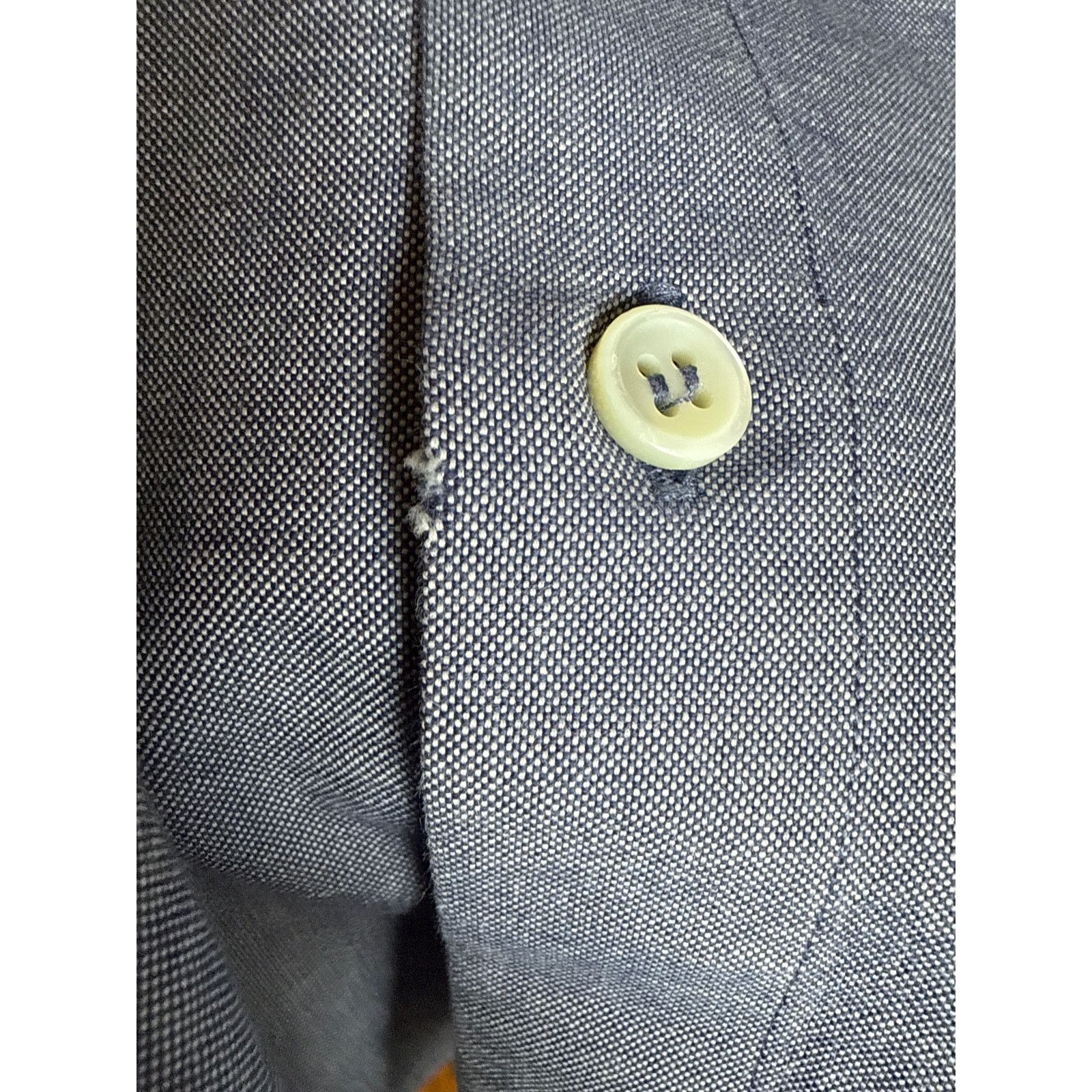 A.P.C. A.P.C. Men's Cotton Button Down Shirt Size Medium Blue Size US M / EU 48-50 / 2 - 3 Thumbnail