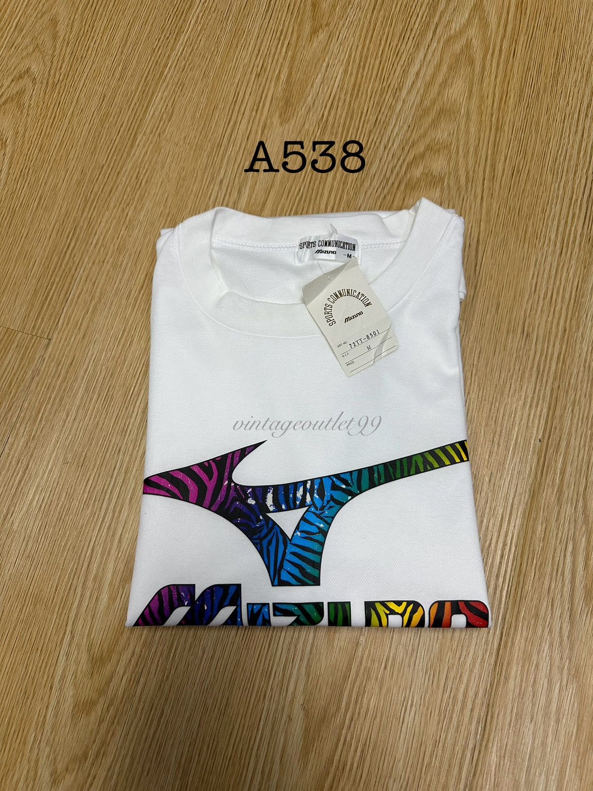 Mizuno Mizuno Big Logo Colourful Tiger Vintage Tshirt A538 Size US M / EU 48-50 / 2 - 13 Thumbnail