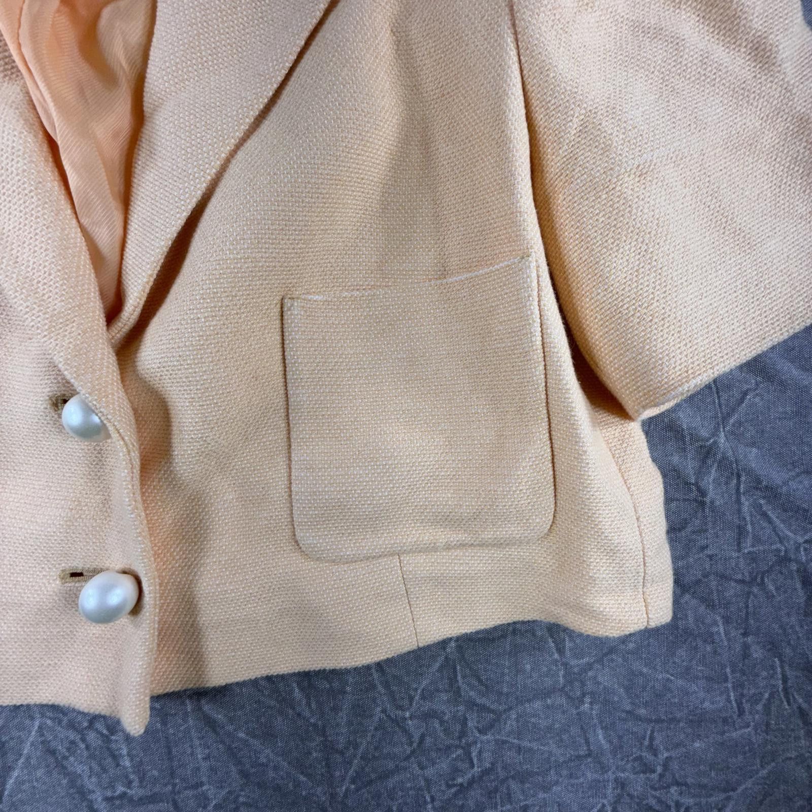 Other Mango Blazer Women's XXL Peach NEW Cotton Suit Size XXL / US 16-18 / IT 52-54 - 5 Thumbnail