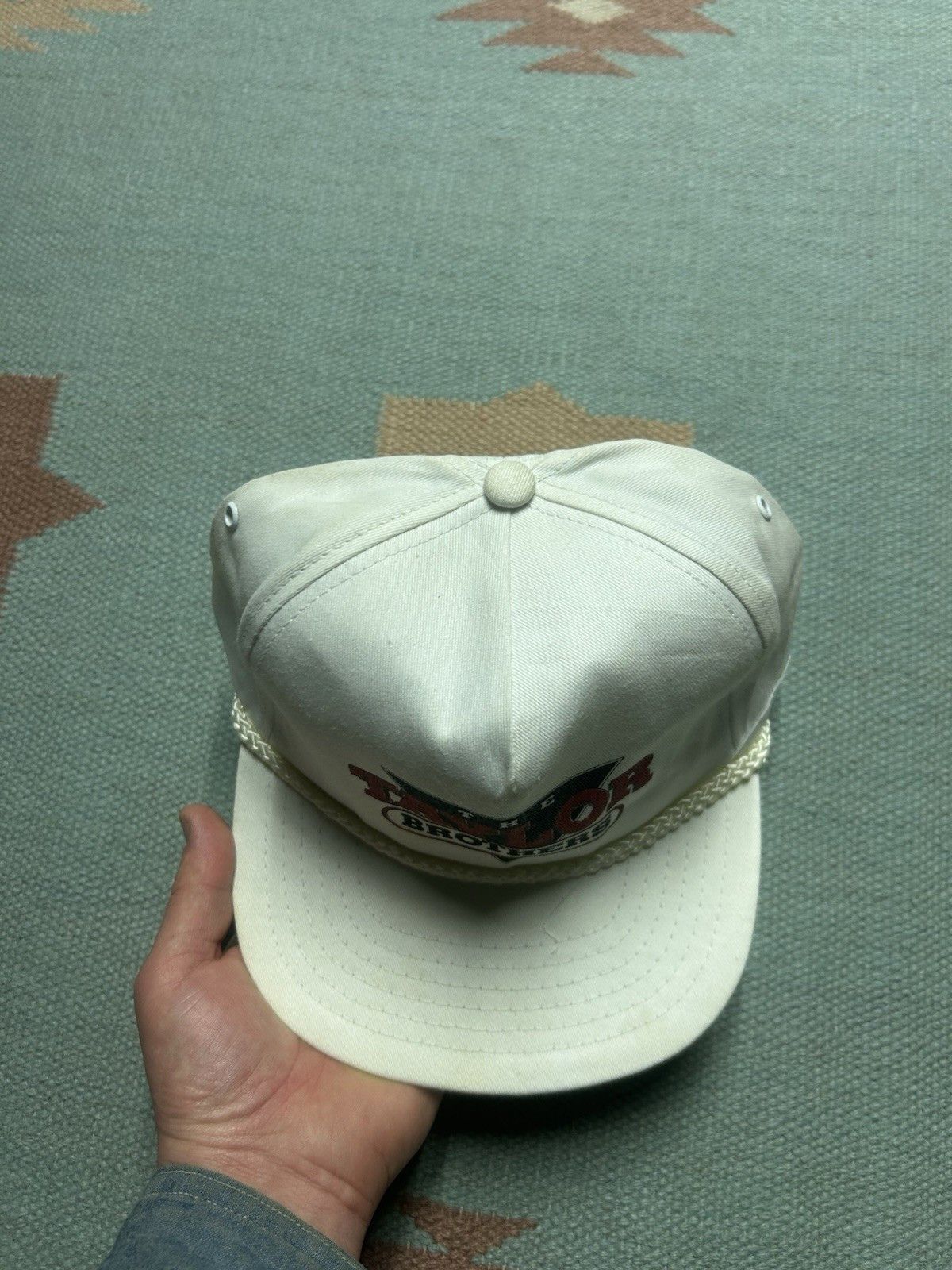 Vintage Vtg SnapBac hat the Taylor Brothers country music band white Size ONE SIZE - 3 Thumbnail
