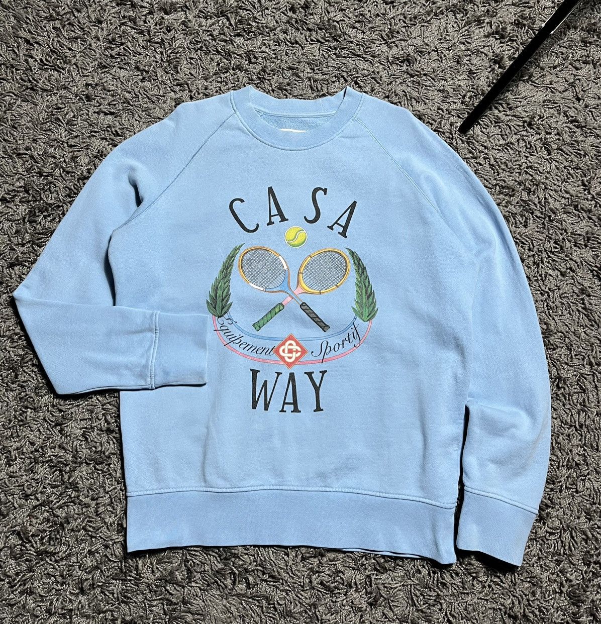 Casablanca CASABLANCA CASA WAY TENNIS COTTON SWEATSHIRT SIZE M Size US M / EU 48-50 / 2 - 1 Thumbnail