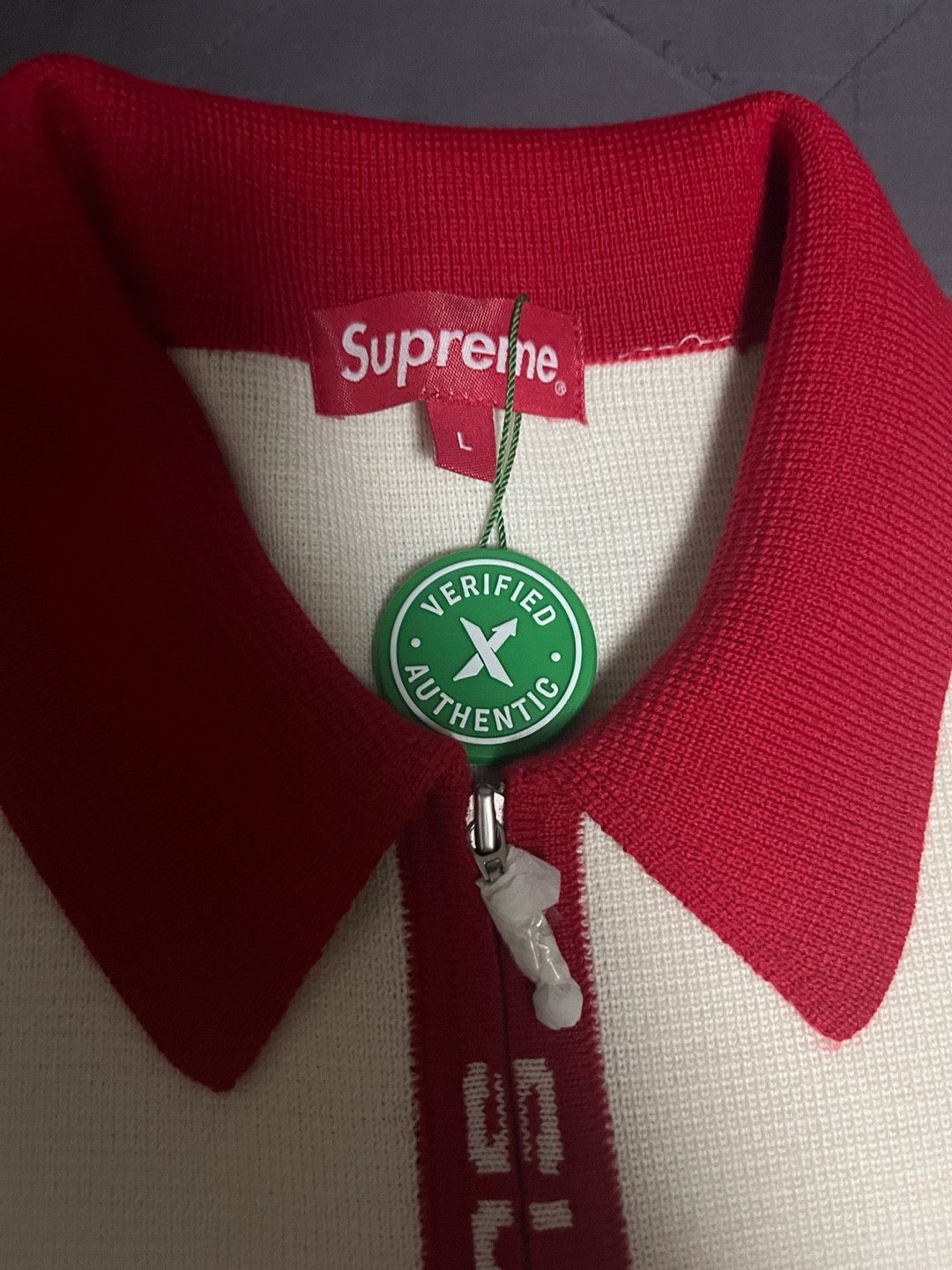 Supreme Supreme trim logo collar cardigan Size US L / EU 52-54 / 3 - 3 Thumbnail