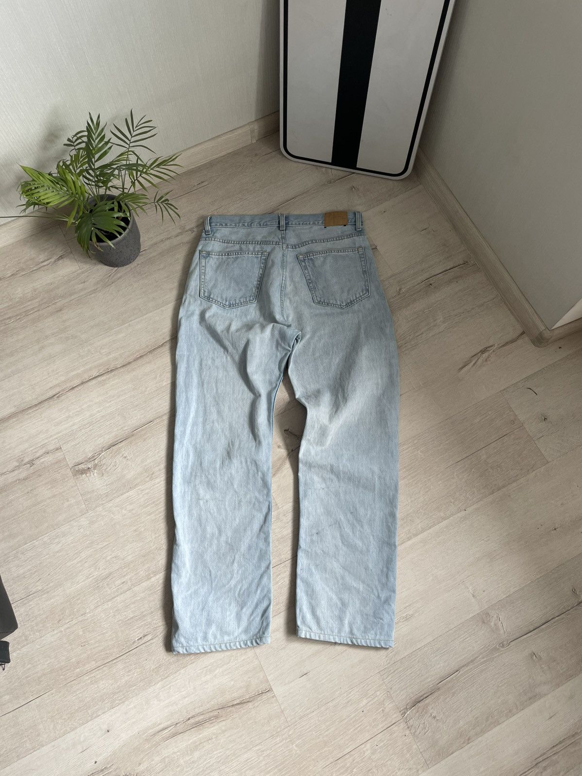 Designer × Weekday Pant Weekday Space Denim Astro Jeans Rela Straight 29x32 Y2k Size US 30 / EU 46 - 3 Thumbnail