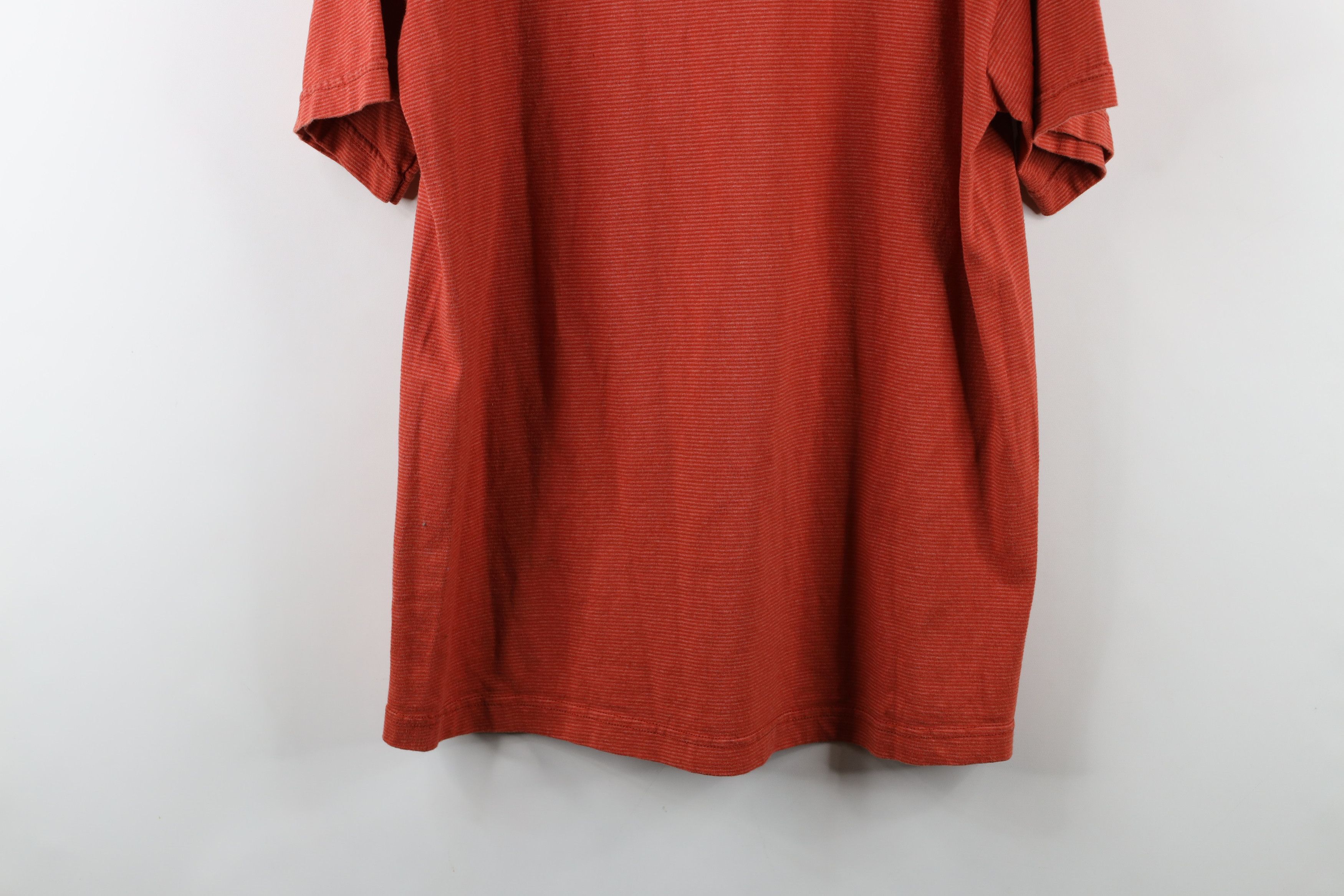 Vintage Vintage 90s Streetwear Striped Short Sleeve T-Shirt Orange Size US M / EU 48-50 / 2 - 10 Thumbnail