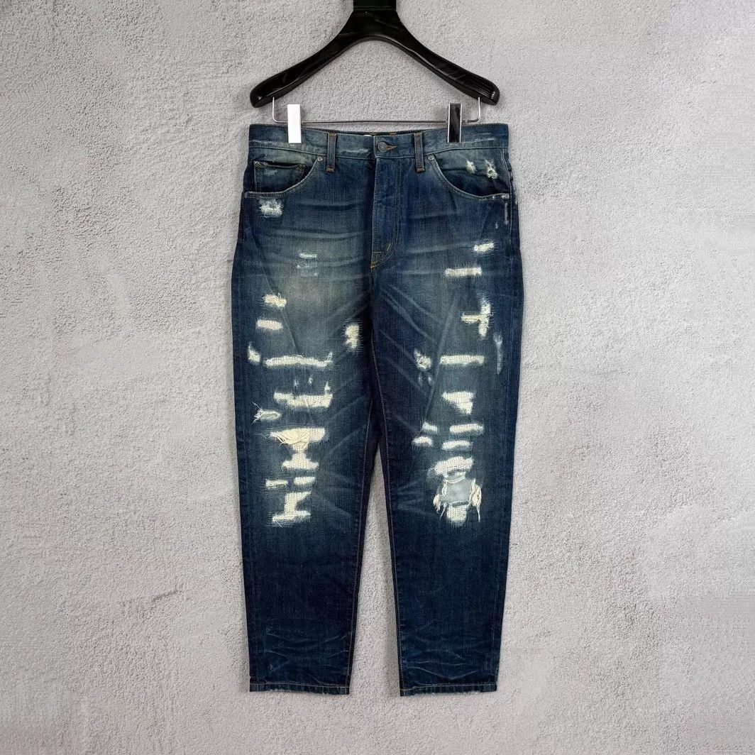 Dolce & Gabbana Dolce & Gabbana Runway Distressed Denim Pants 44 Size US 28 / EU 44 - 1 Thumbnail