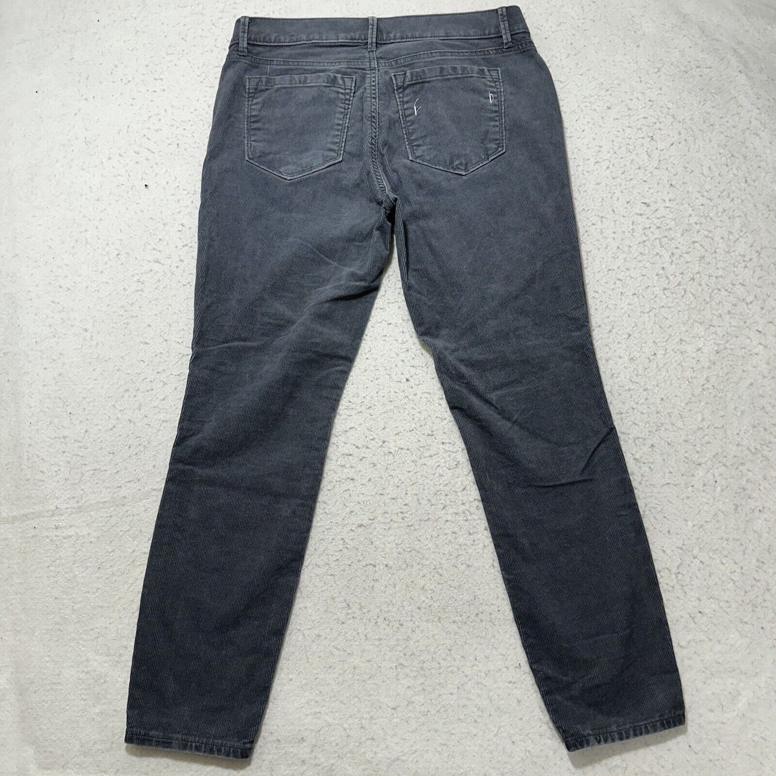Loft Ann Taylor Loft 4P Modern Skinny Ankle Corduroy Gray Jeans Size 27" / US 4 / IT 40 - 7 Thumbnail