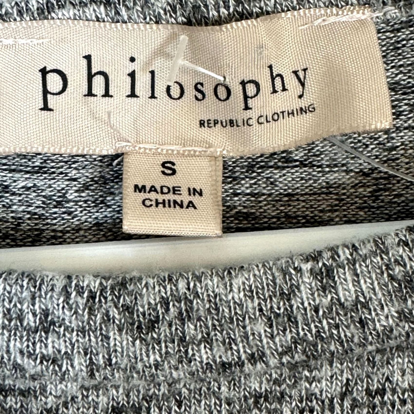 Vintage Philosophy Grey Shoulderless Long Sleeve Pullover Blouse Women Size S Size S / US 4 / IT 40 - 4 Thumbnail
