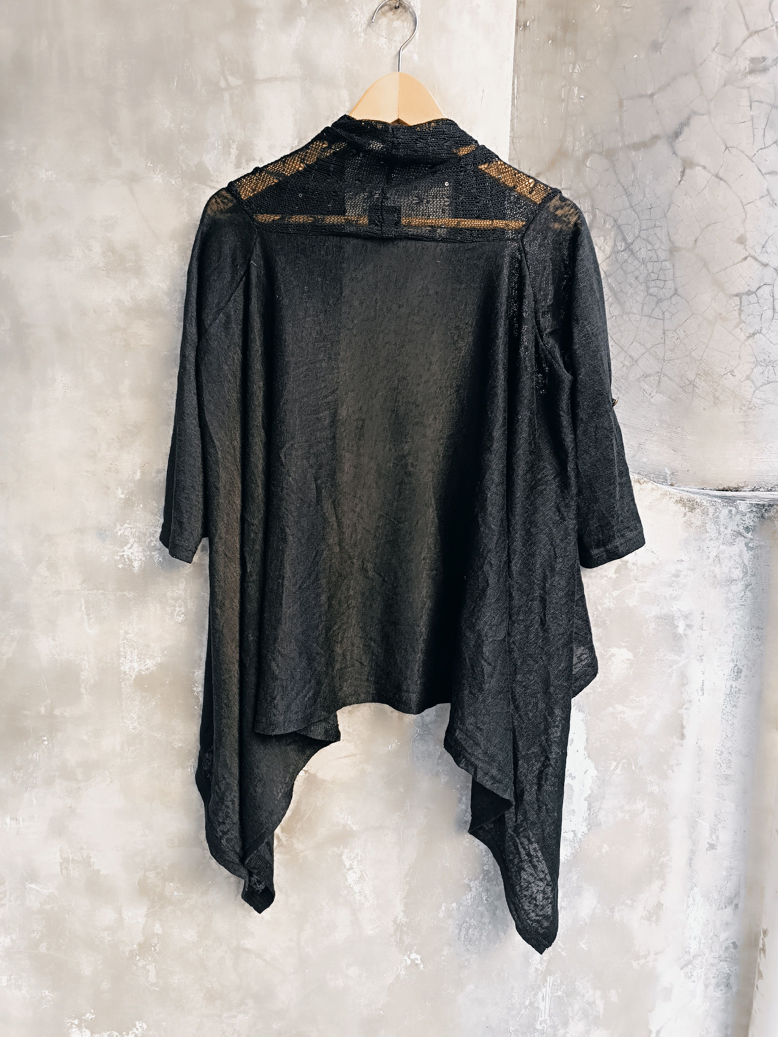 Japanese Brand VASSAFULL CARDIGAN SCARF WEAR DRESS Size L / US 10 / IT 46 - 2 Thumbnail