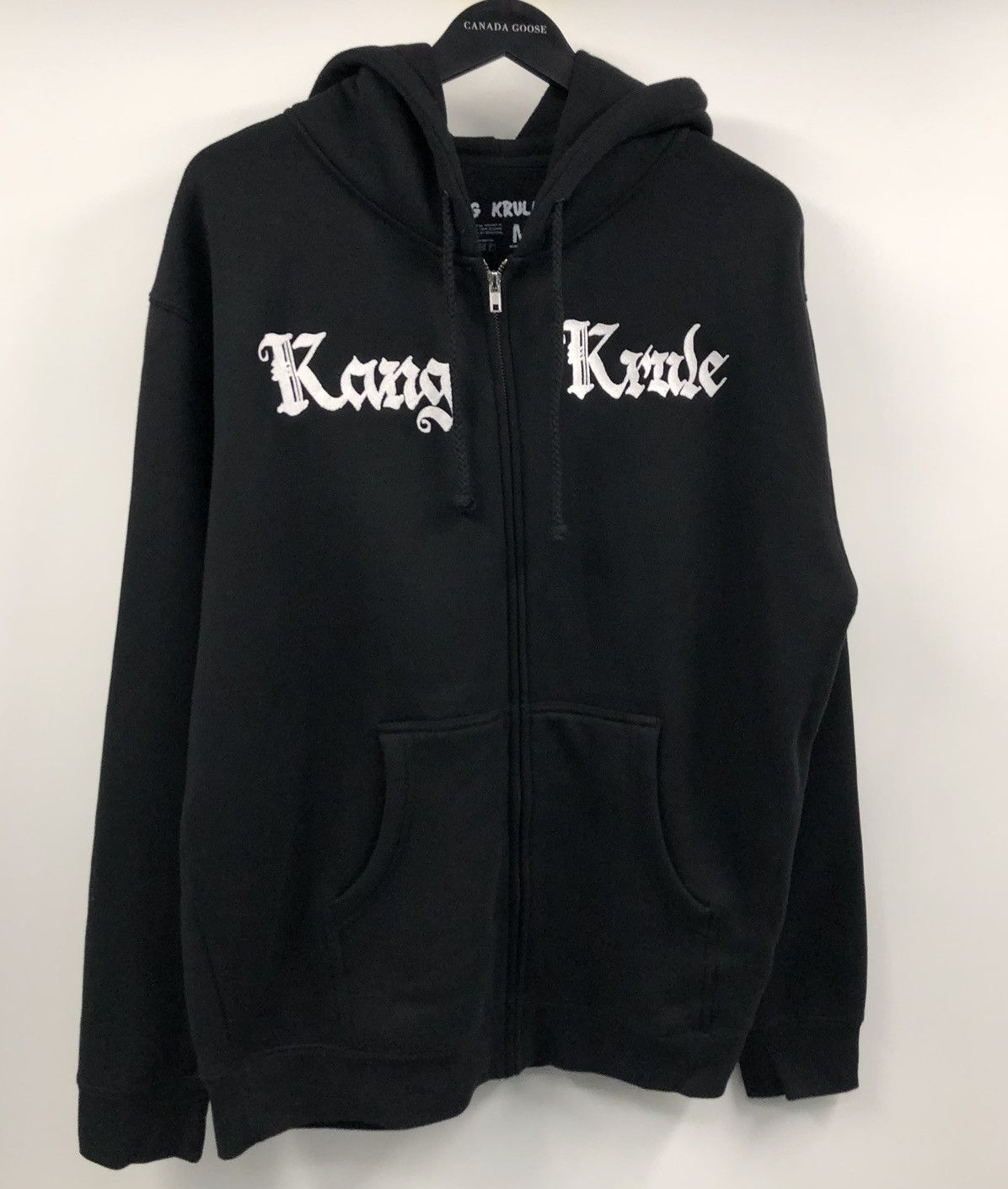 King Krule 2023 Tour Black Zip up Hoodie Medium
