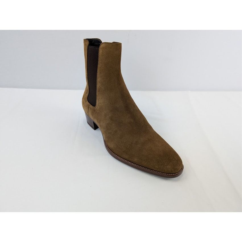 Saint Laurent Paris o1rshd1 Leather Gorain Florence Horsebit Loafer Boots Brown Size US 9 / EU 42 - 2 Thumbnail