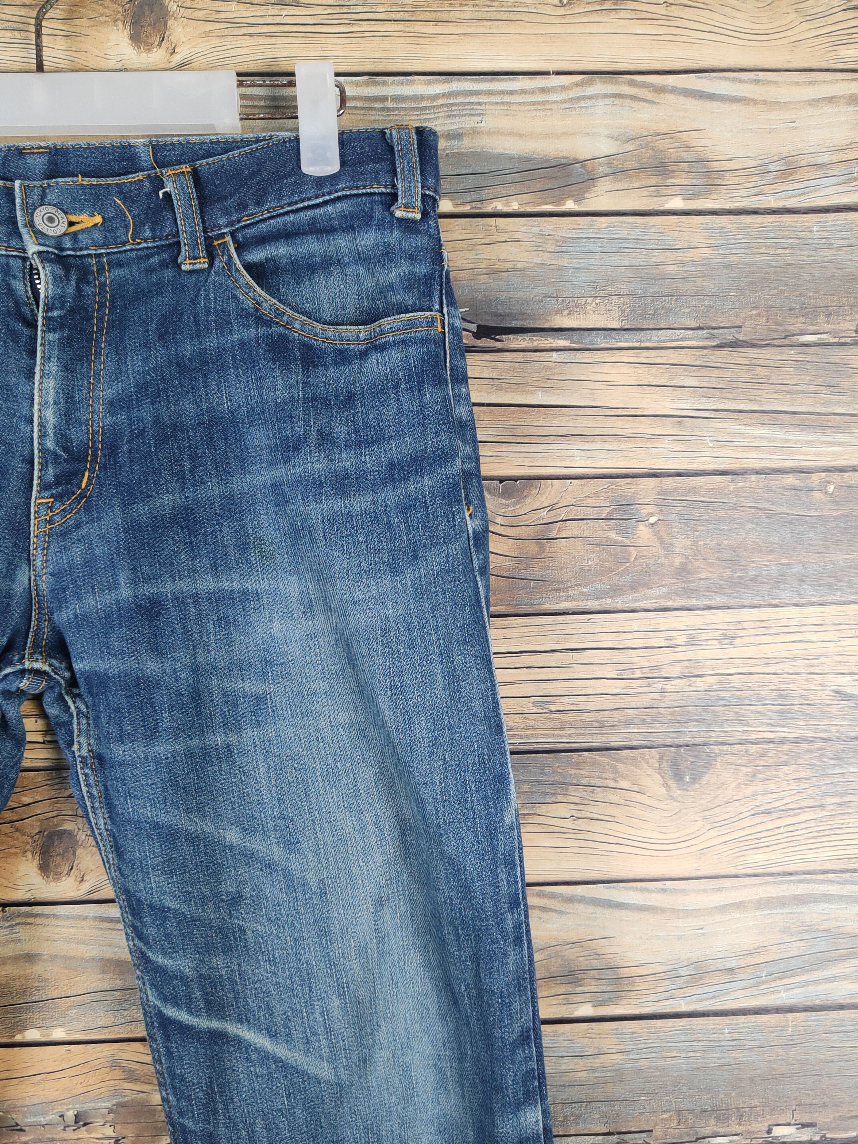 Beams Plus Beams Dark Blue Distressed Ripped denim Jeans #W1985 Size US 32 / EU 48 - 5 Thumbnail