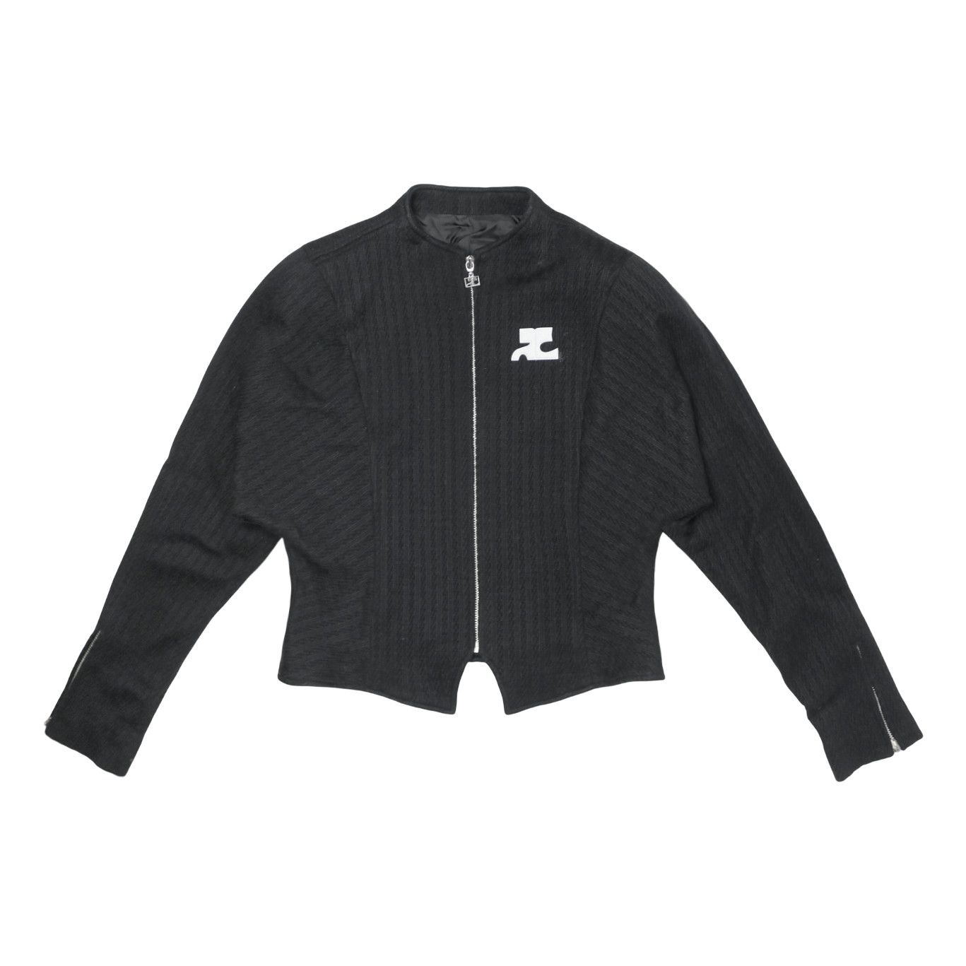 Courreges Courrèges mock neck batwing wool jacket Size M / US 6-8 / IT 42-44 - 4 Thumbnail