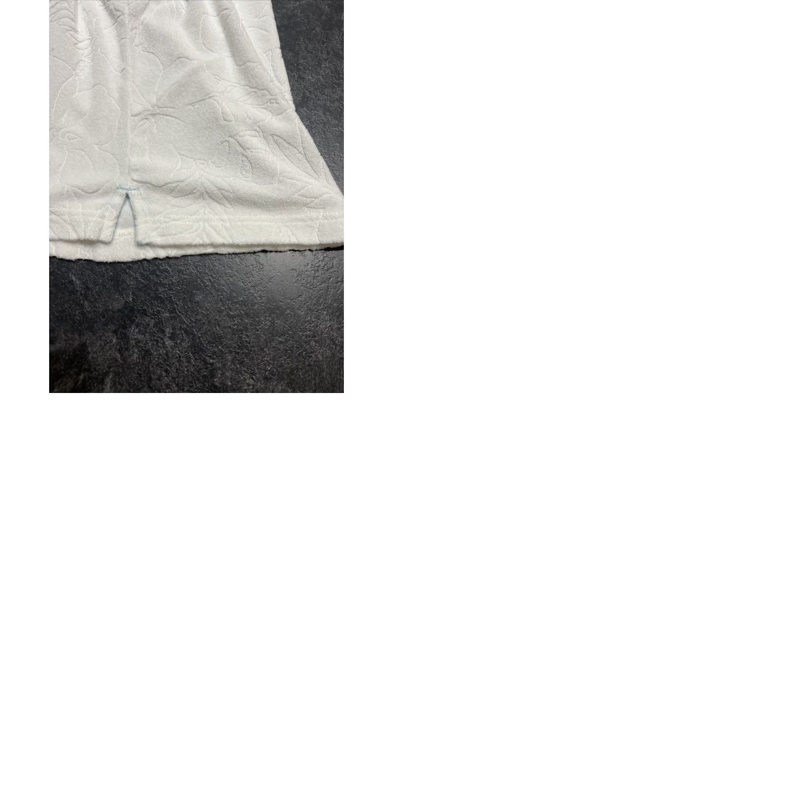 Tommy Bahama Tommy Bahama Polo Shirt 2XL White Short Sleeve Terry Poolside Hibiscus Button Collar Mens Size US XXL / EU 58 / 5 - 10 Thumbnail