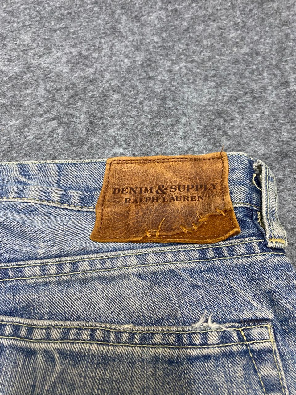 Polo Ralph Lauren Vintage 90s Ralph Lauren Slim Skinny Distressed Denim Size US 31 - 16 Thumbnail