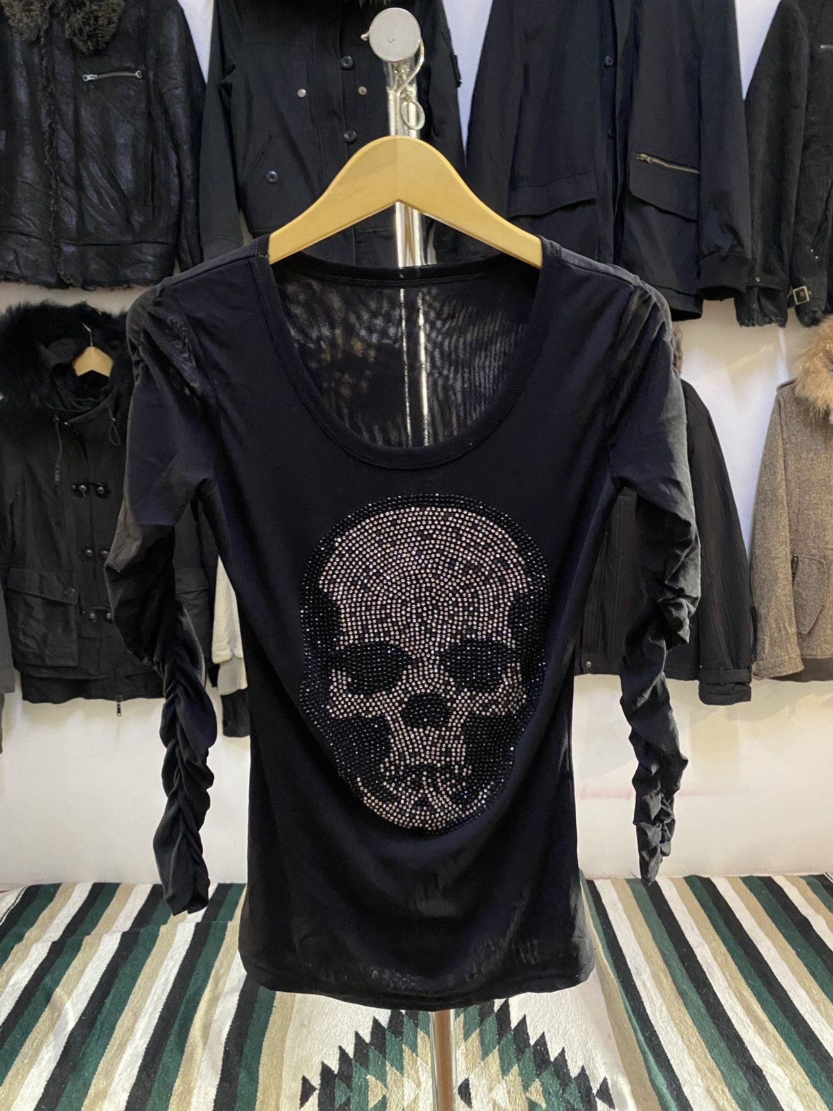 Japanese Brand Japanese Skull Rick Owens LGB Style Longsleeve Tee Shirt Size US M / EU 48-50 / 2 - 1 Thumbnail