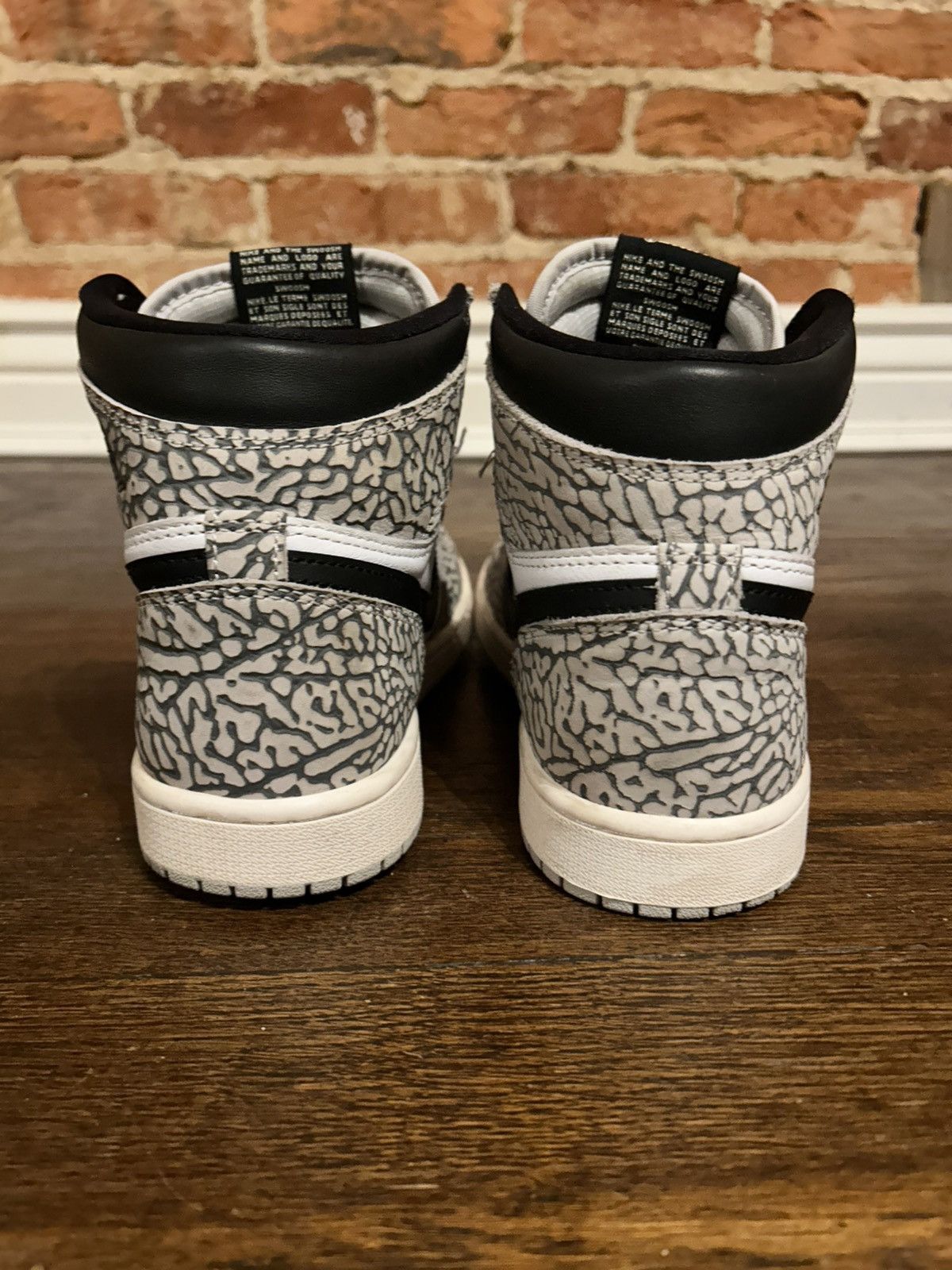 Nike Size 8 - Jordan 1 White Cement Size US 8 / EU 41 - 4 Thumbnail