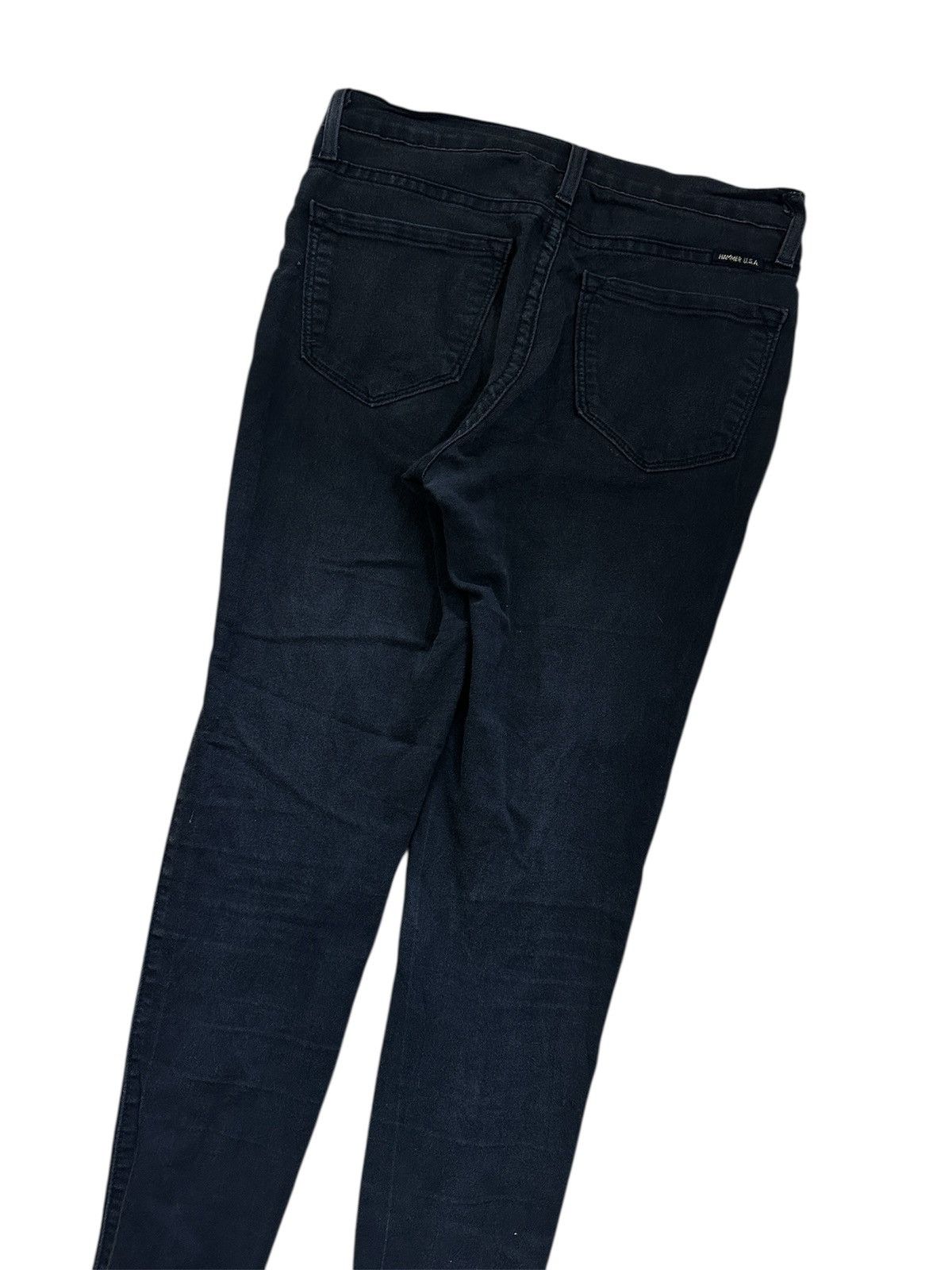 Other Black Skinny Jeans Shredded Rose Details Stretch Fit Size 27" / US 4 / IT 40 - 6 Thumbnail