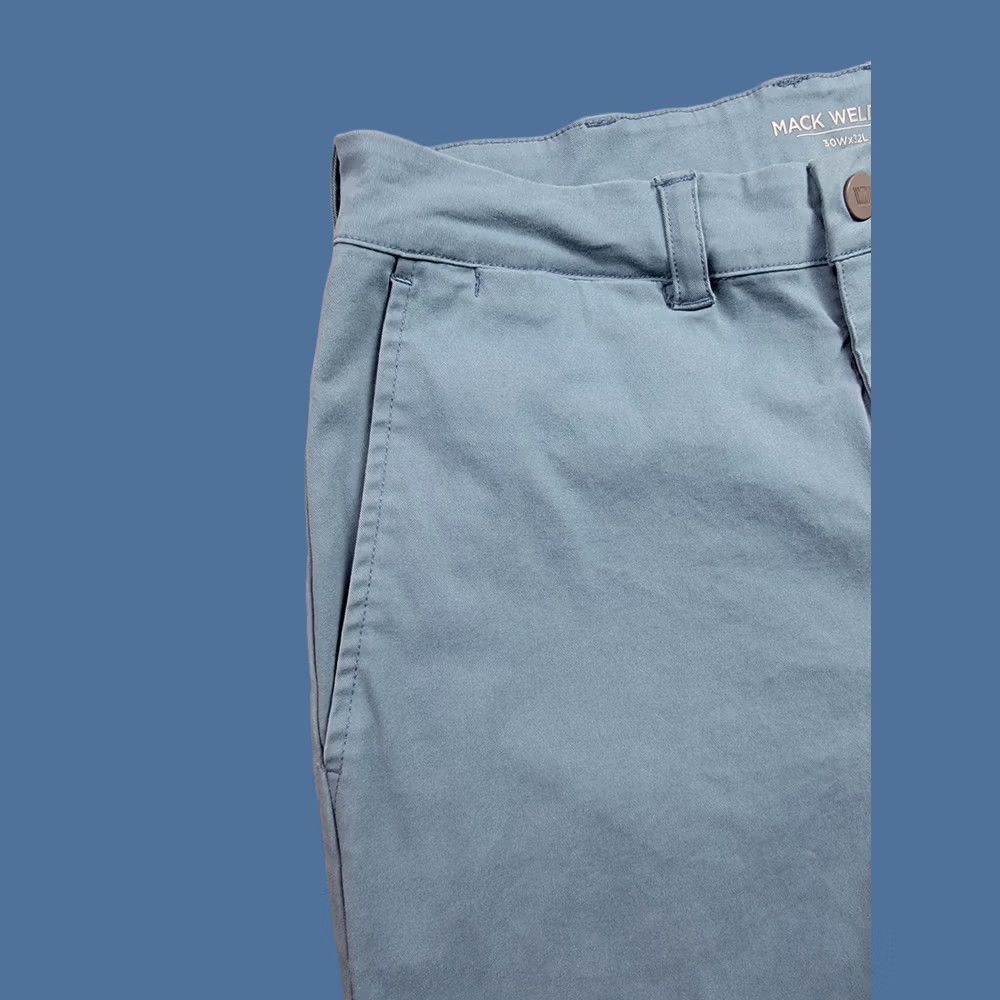 Vintage Mack Weldon Pants Mens 30x32 Blue Commuter Slim Fit Stretch Lyocell Performance Size US 30 / EU 46 - 1 Thumbnail
