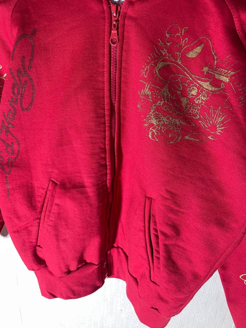Christian Audigier × Ed Hardy × Vintage Don Ed Hardy Designs Vintage Zip Up Hoodie Size S / US 4 / IT 40 - 8 Thumbnail