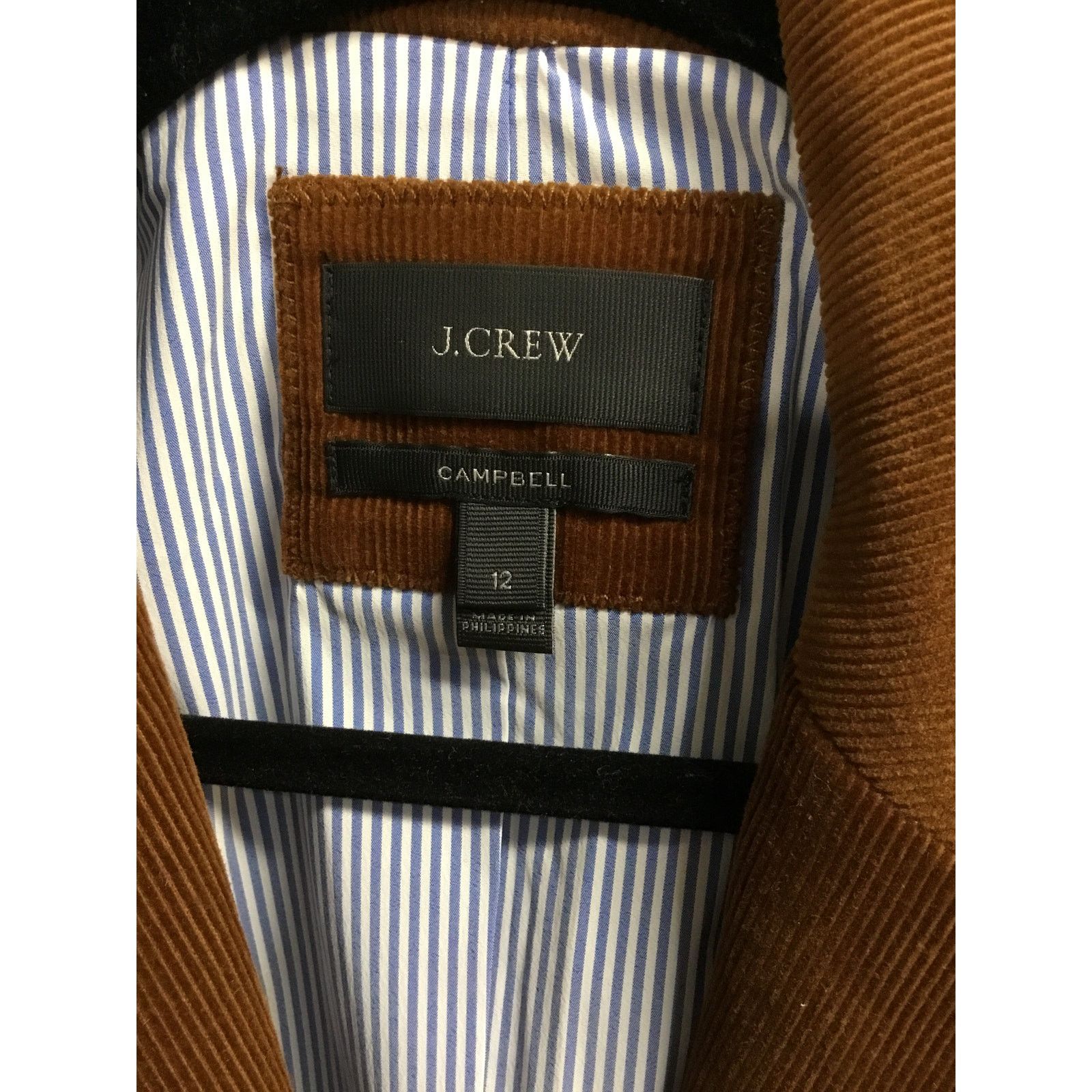 J.Crew J.Crew Campbell Blazer Women's 12 Brown Corduroy Stretch Size XL / US 12-14 / IT 48-50 - 3 Thumbnail
